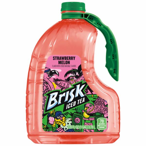 Brisk Strawberry Melon Flavor Iced Tea Smartlabel