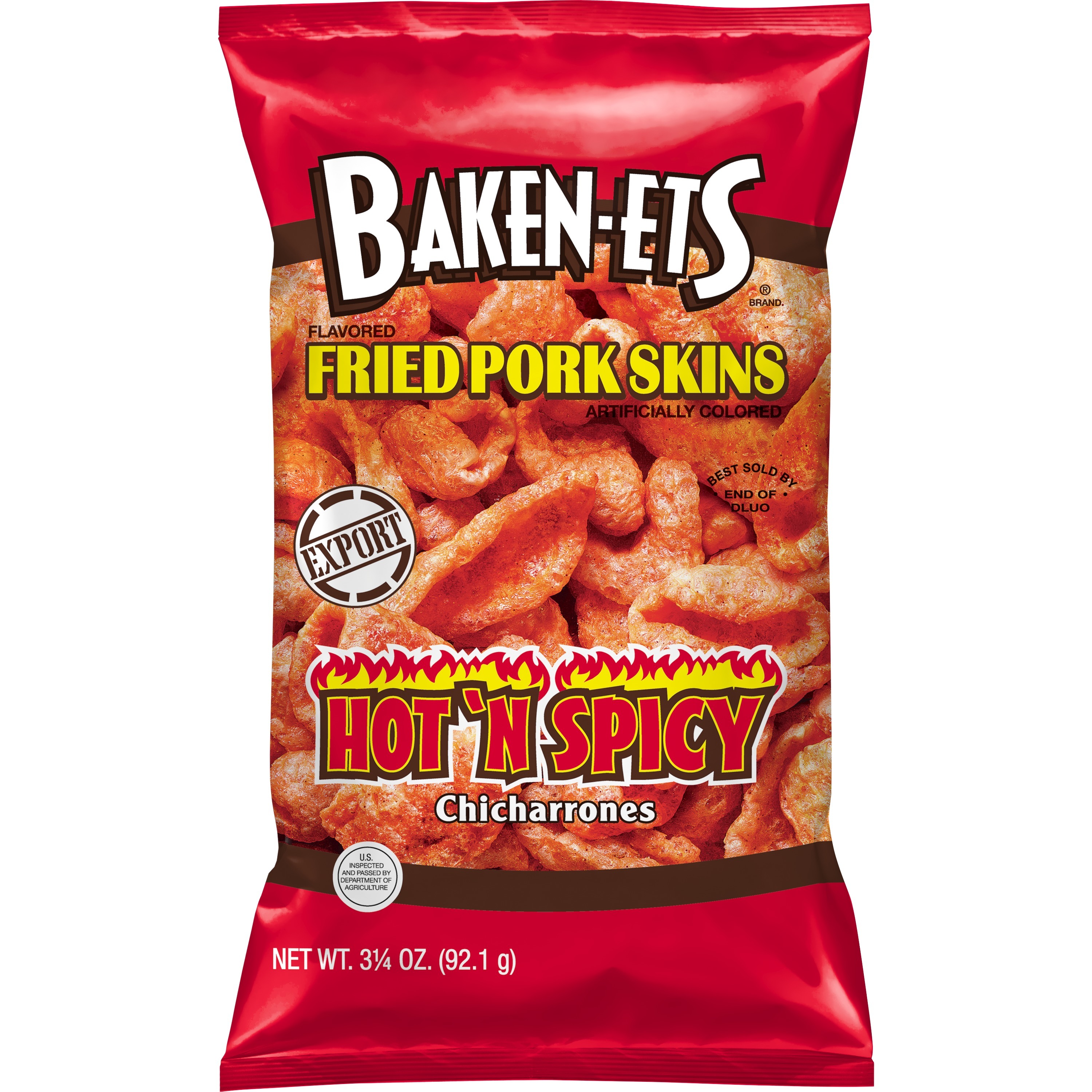 Baken Ets Hot N Spicy Flavored Fried Pork Skins Smartlabel