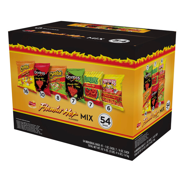 Frito Lay Flamin Hot Mix Variety Pack SmartLabel