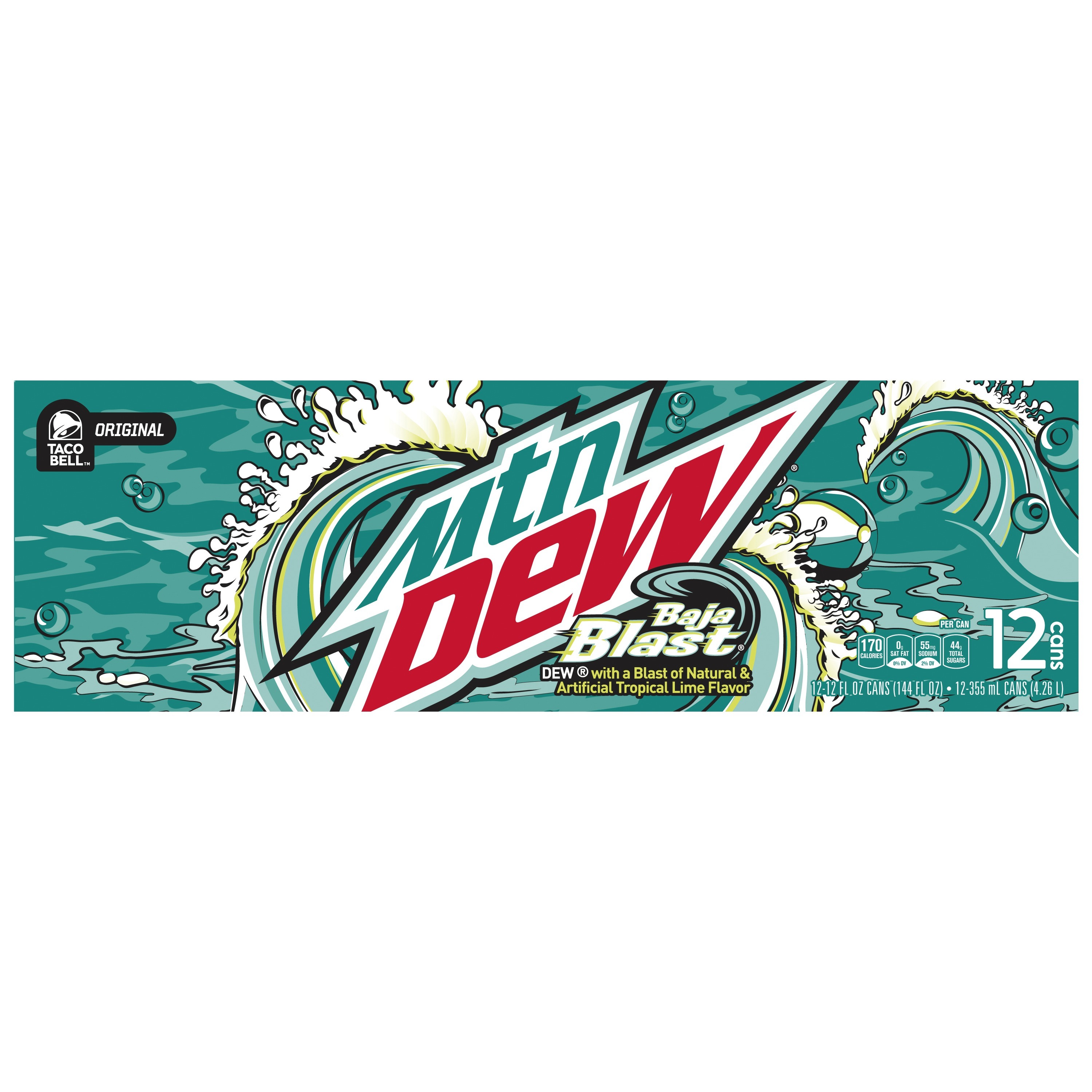 mountain dew baja flash ingredients