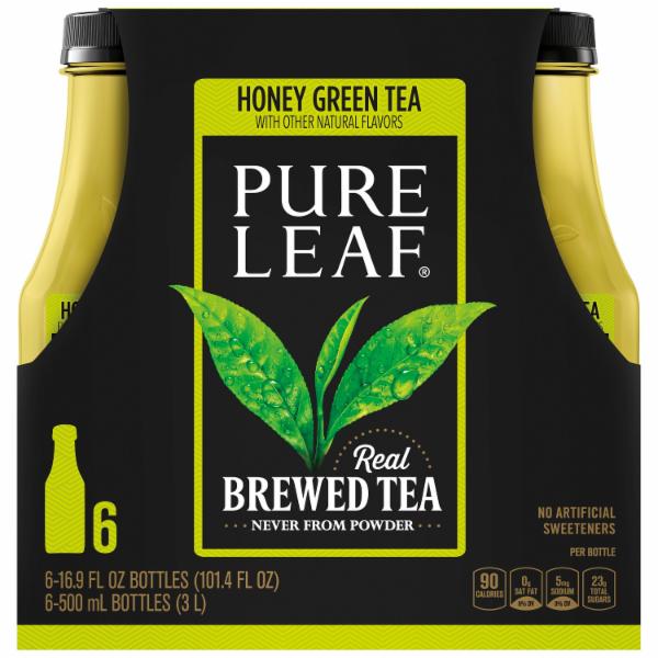 Pure Leaf Honey Green Tea Real Brewed Tea Smartlabel™ 7779