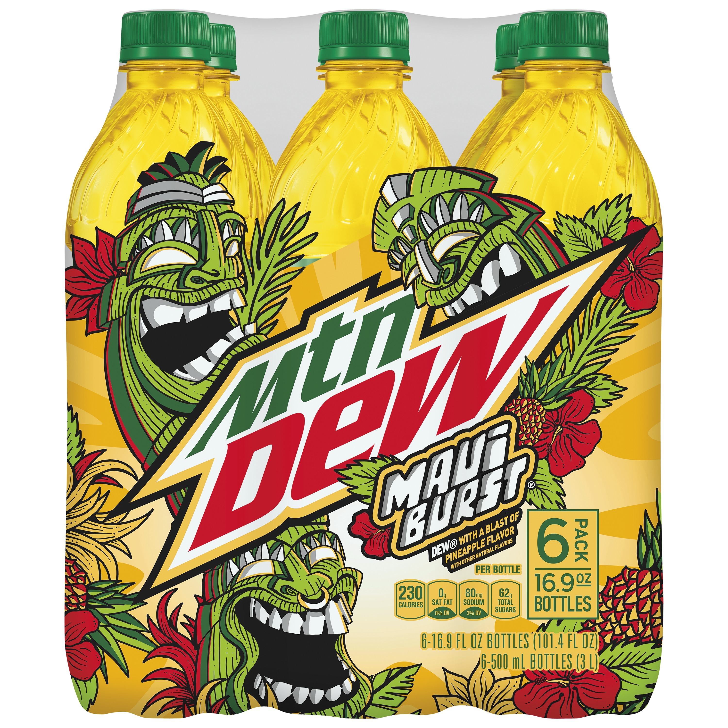 Mountain Dew, Maui Burst, Dew With A Blast Of Pineapple Flavor