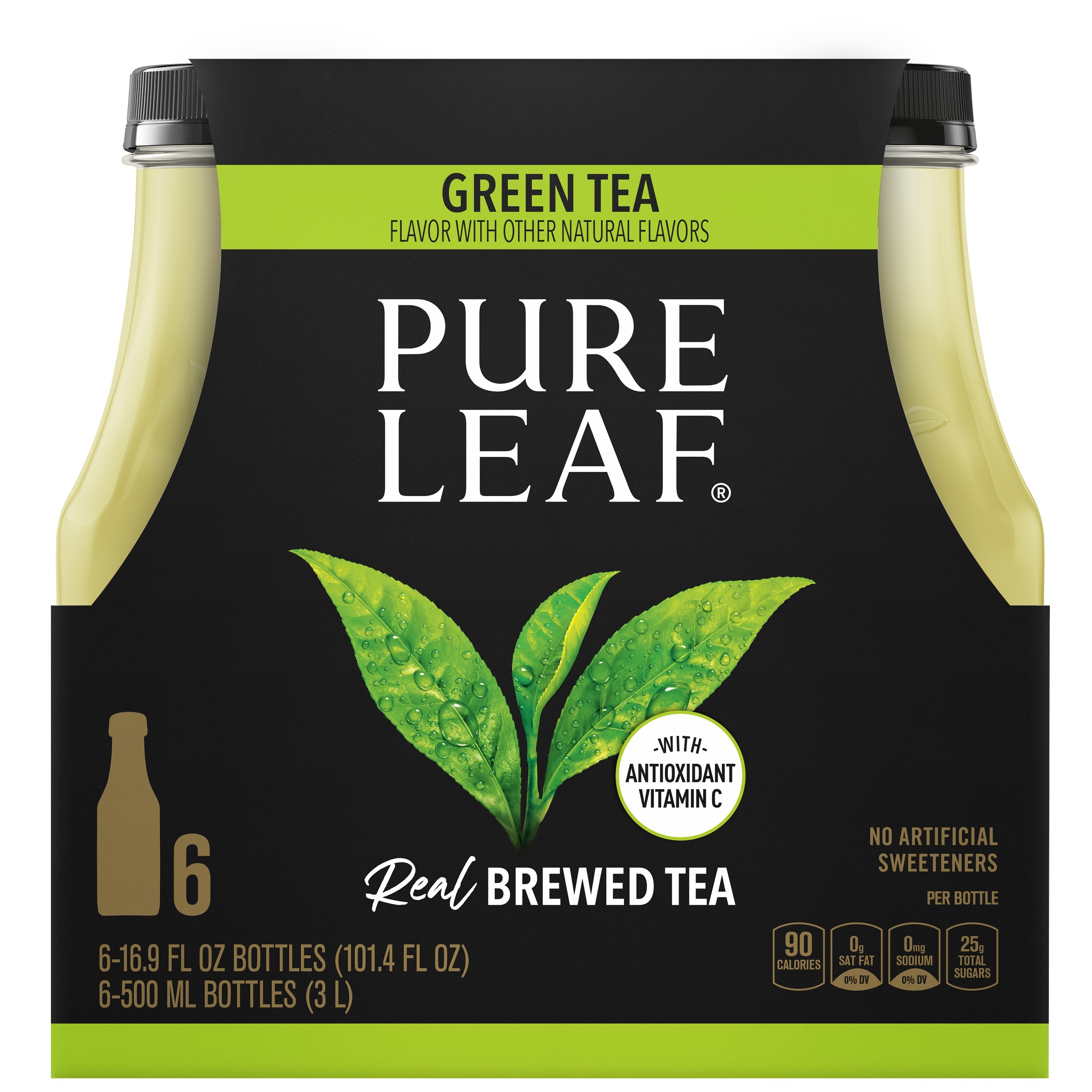 Pure Leaf Green Tea Flavor Real Brewed Tea Smartlabel™ 9499