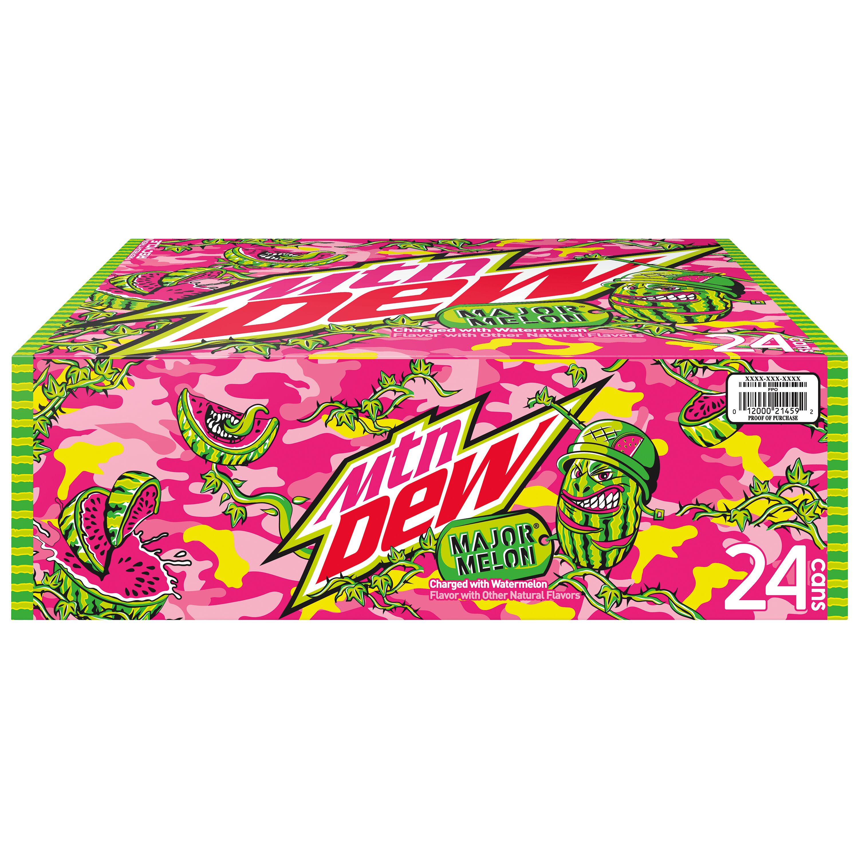 Mountain Dew Major Melon Dew Charged With Watermelon Flavor Smartlabel