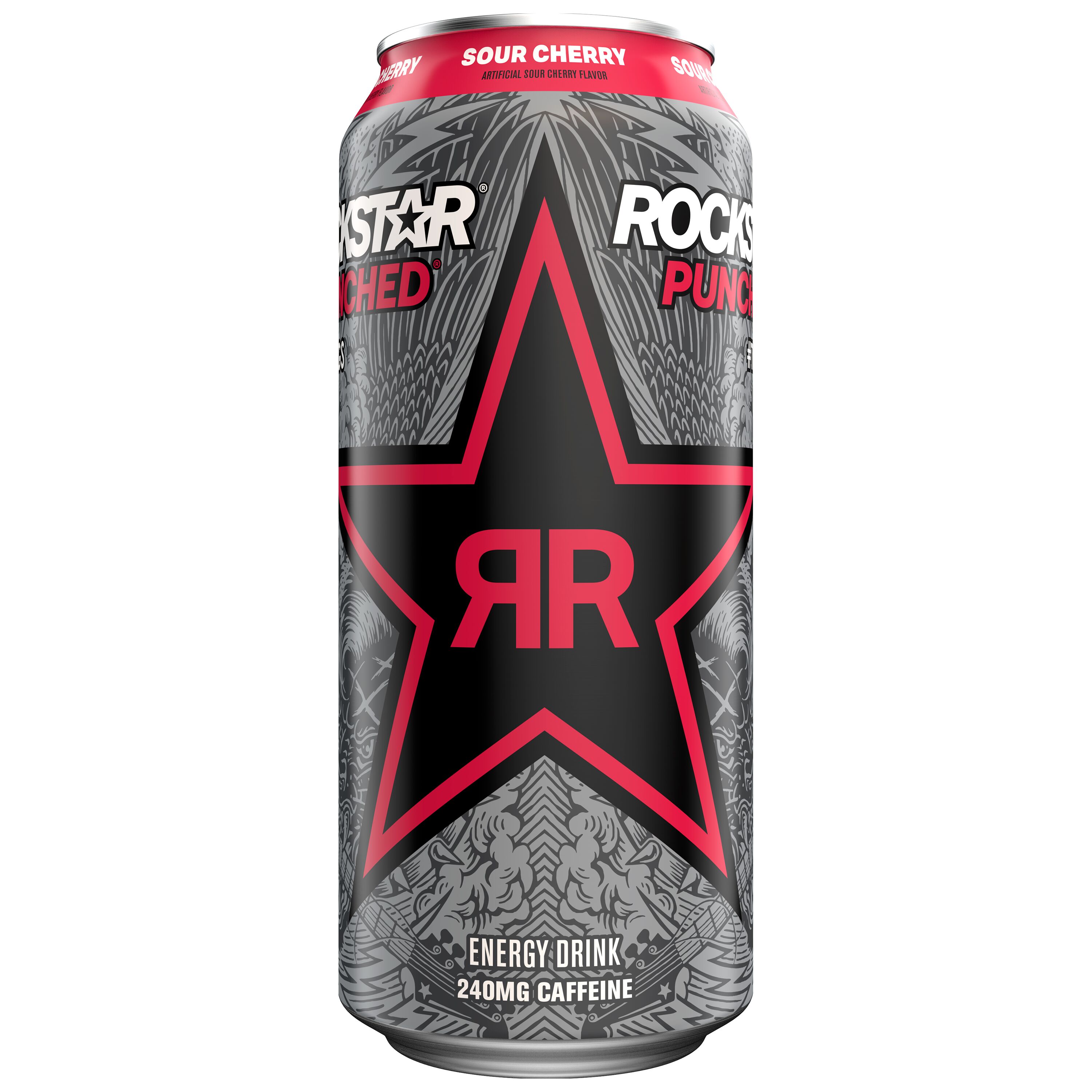 Rockstar, Punched, Artificial Sour Cherry Flavor, Energy Drink ...