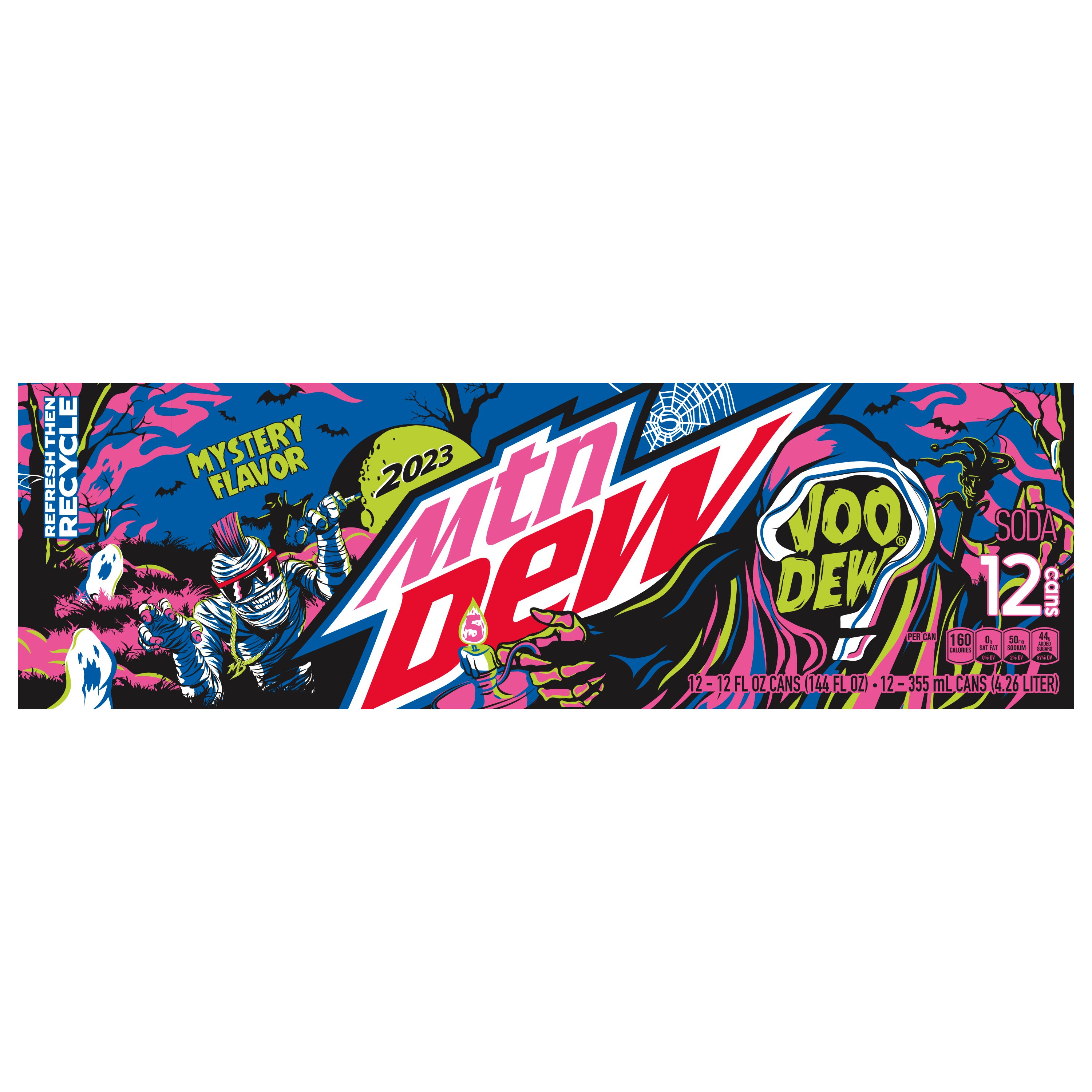 Mountain Dew, VooDew Mystery Flavor, Soda SmartLabel™