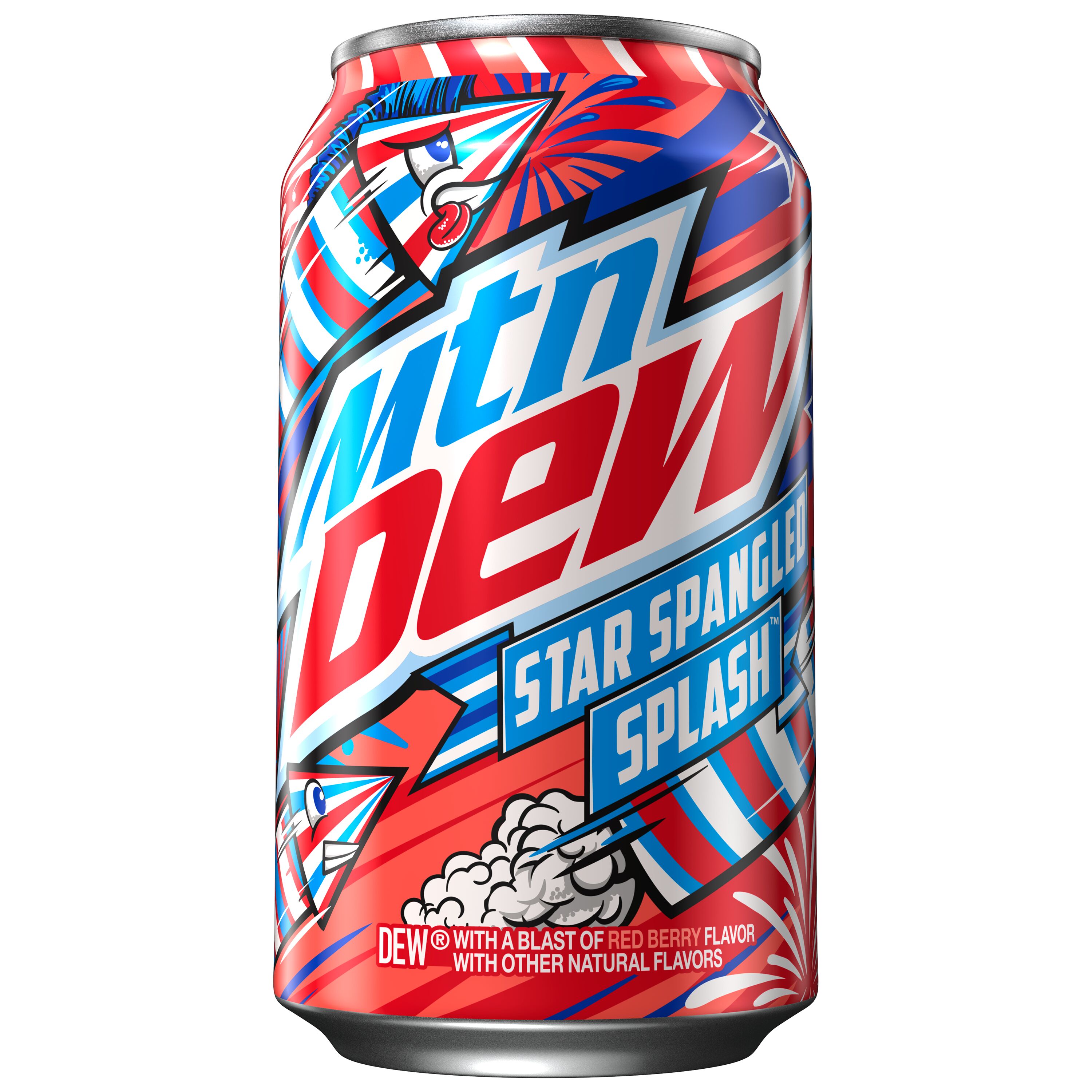 Mountain Dew, Star Spangled Splash, Dew With A Blast Of Red Berry ...