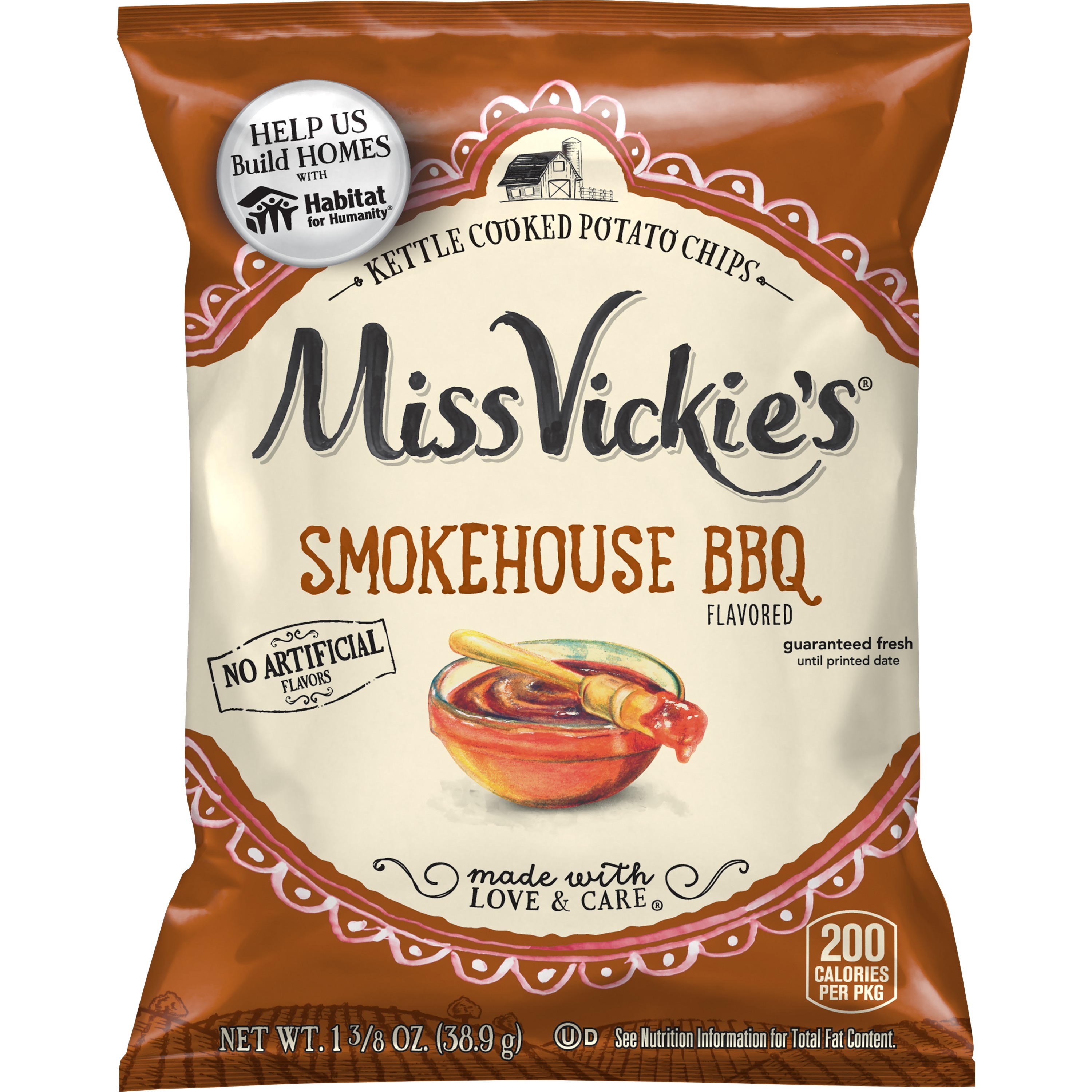 Miss Vickie's, Smokehouse BBQ Flavored, Kettle Cooked Potato Chips ...