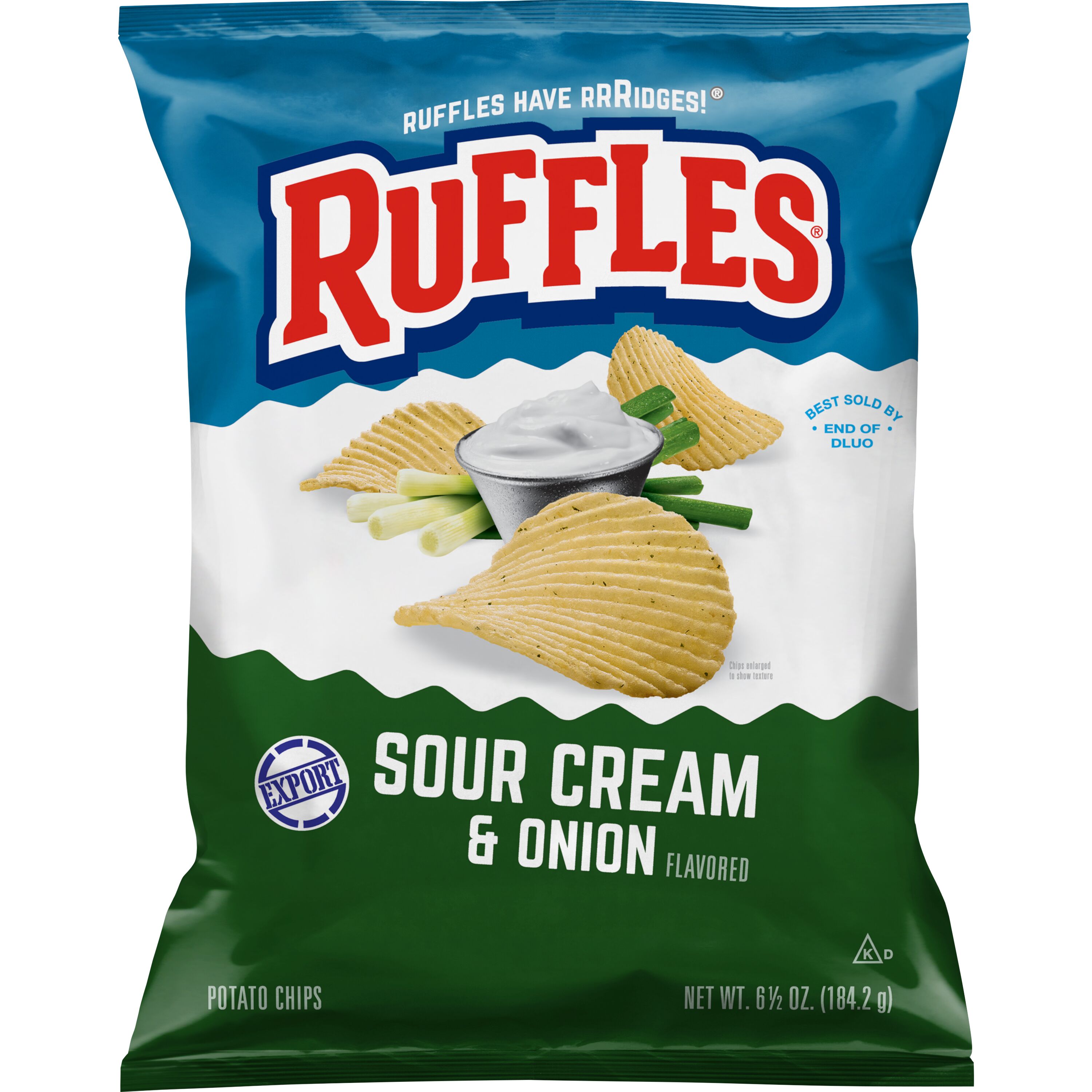 Ruffles, Sour Cream & Onion Flavored, Potato Chips - Smartlabel™