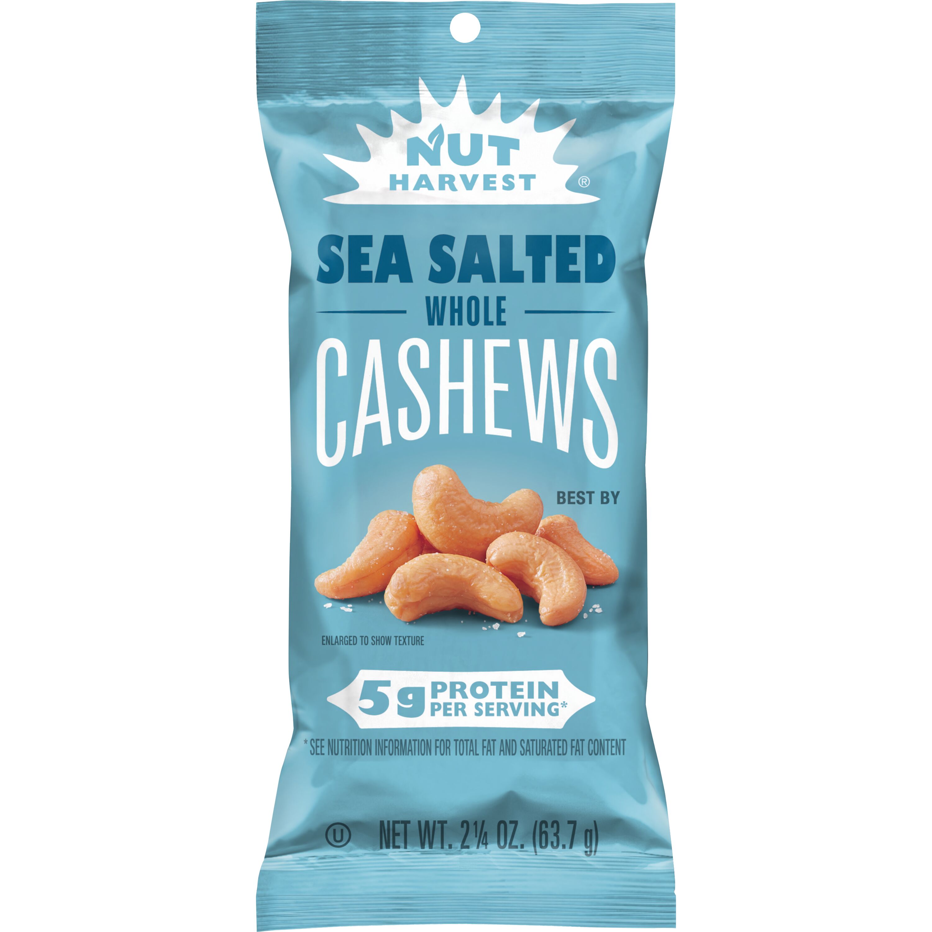 Nut Harvest, Sea Salted, Whole Cashews - SmartLabel™