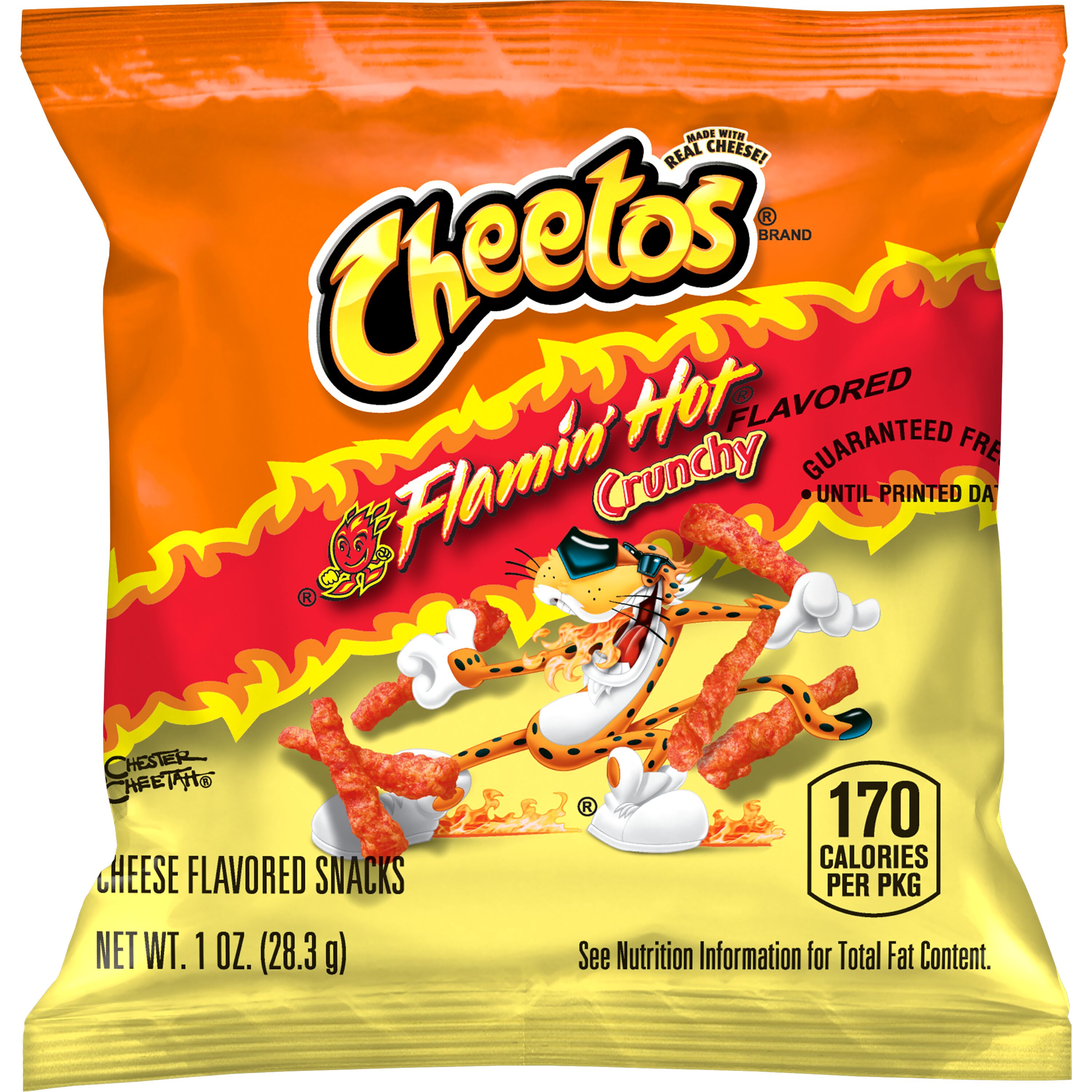 Cheetos, Crunchy, Flamin' Hot Flavored, Cheese Flavored Snacks ...