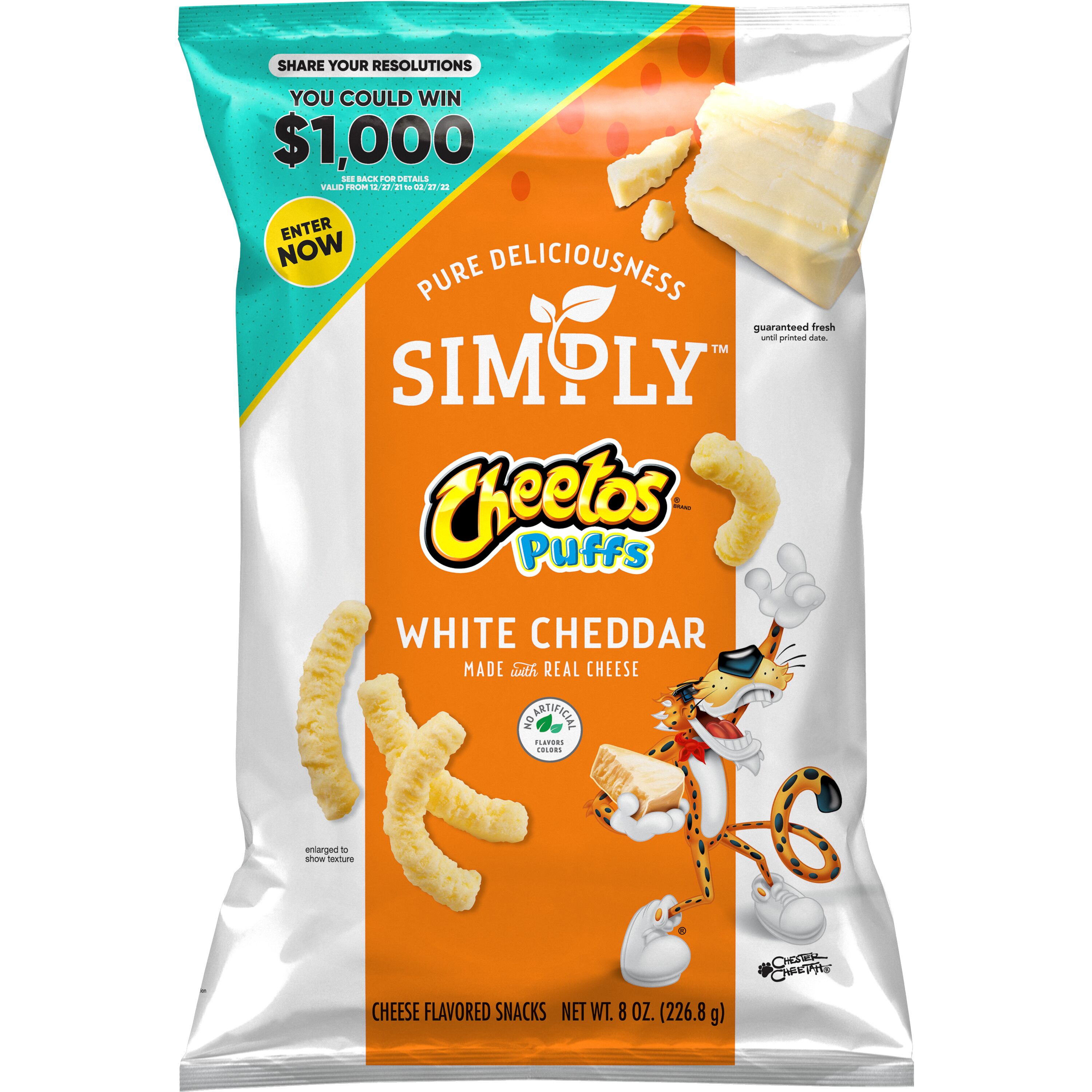 Cheetos, Simply, Puffs, White Cheddar, Cheese Flavored Snacks - SmartLabel™