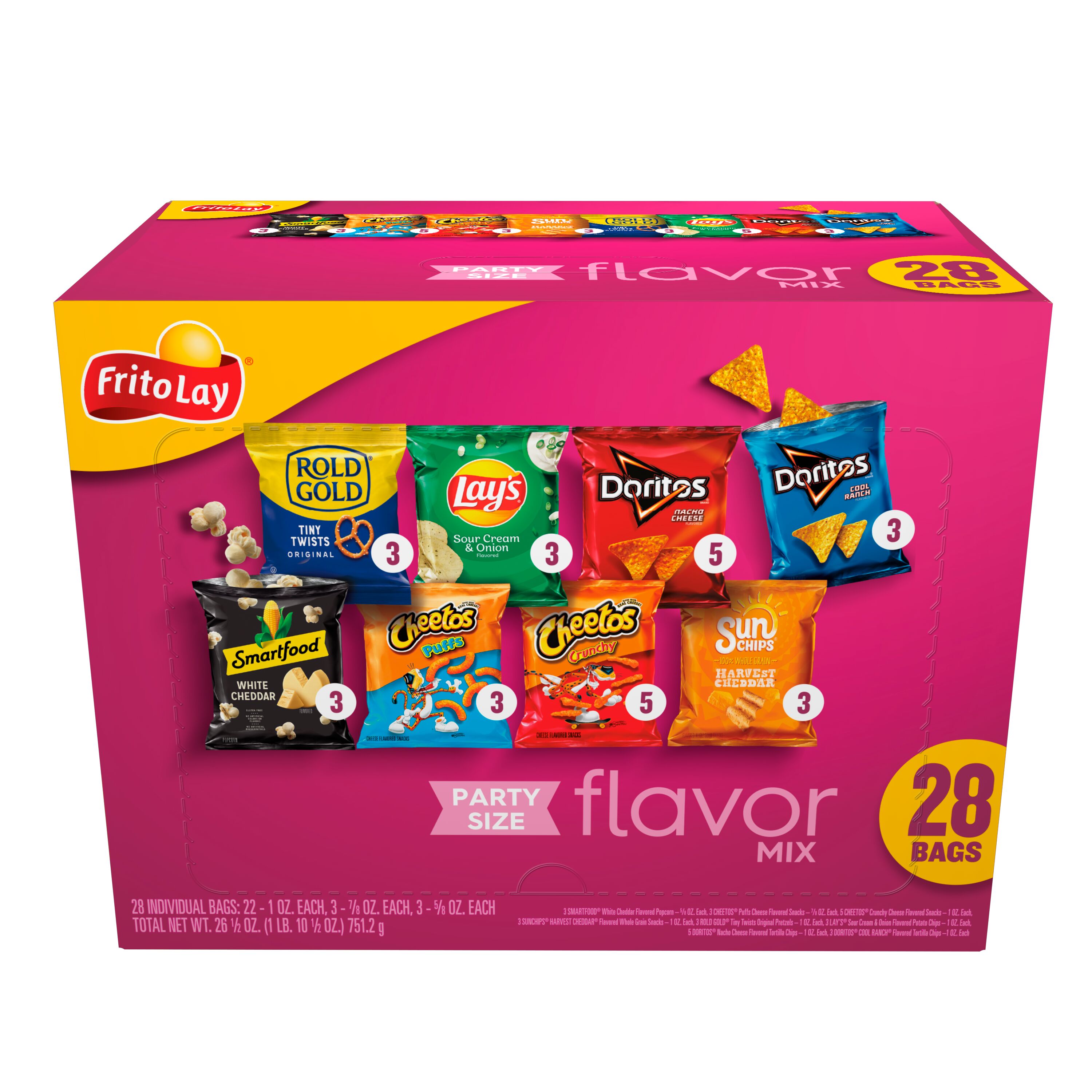 Frito-Lay, Party Size, Flavor Mix, Variety Pack - SmartLabel™