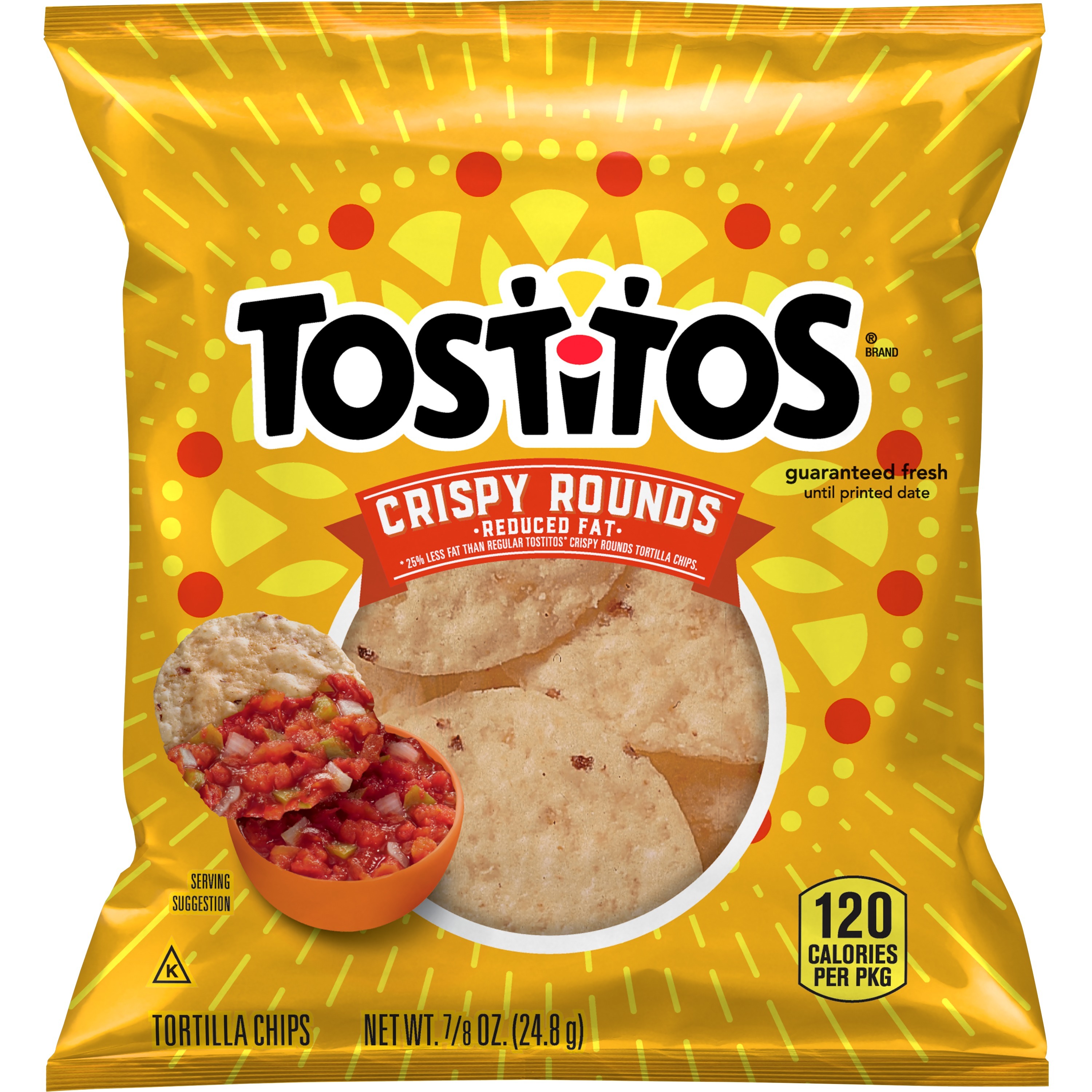 Tostitos Crispy Rounds Reduced Fat Tortilla Chips Smartlabel™