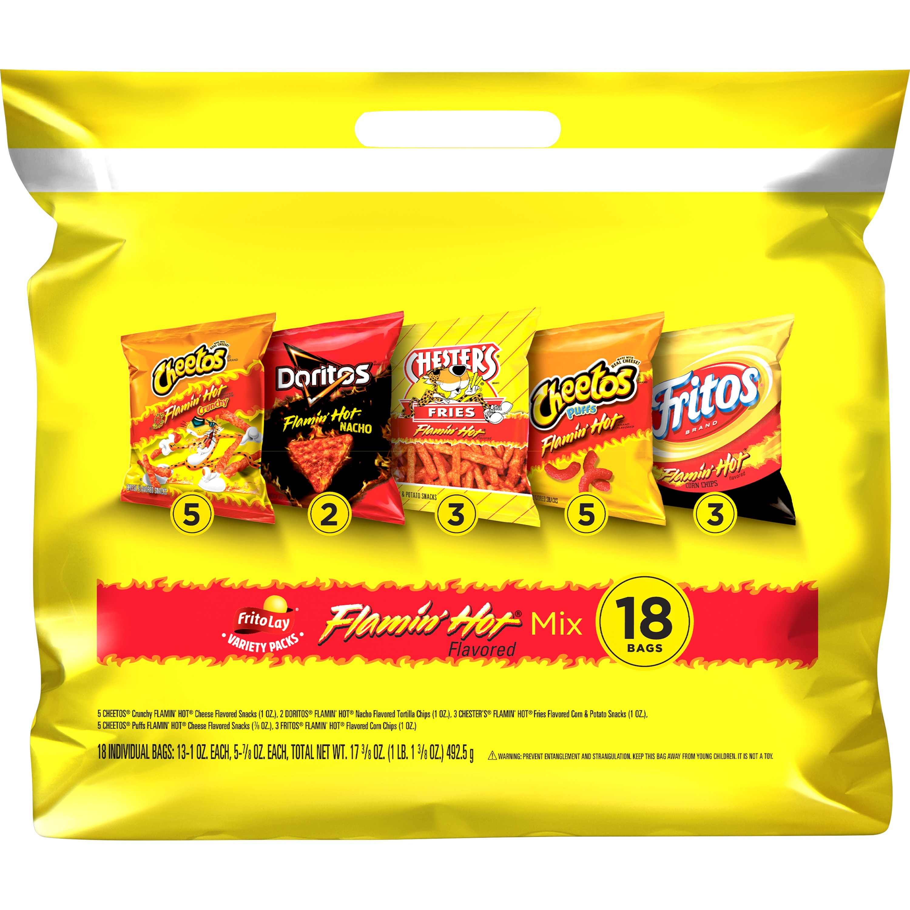 Frito Lay Flamin Hot Mix Variety Pack Smartlabel™ 