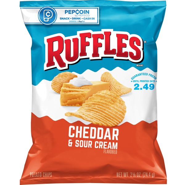 Ruffles, Cheddar & Sour Cream Flavored, Potato Chips - SmartLabel™