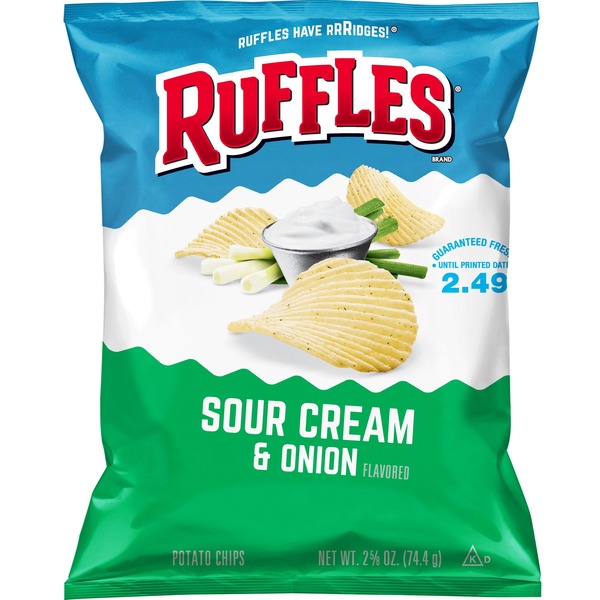 Ruffles, Sour Cream & Onion Flavored, Potato Chips - SmartLabel™