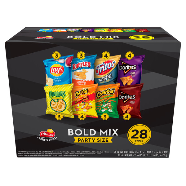 Frito-Lay, Party Size, Bold Mix, Variety Pack - SmartLabel™