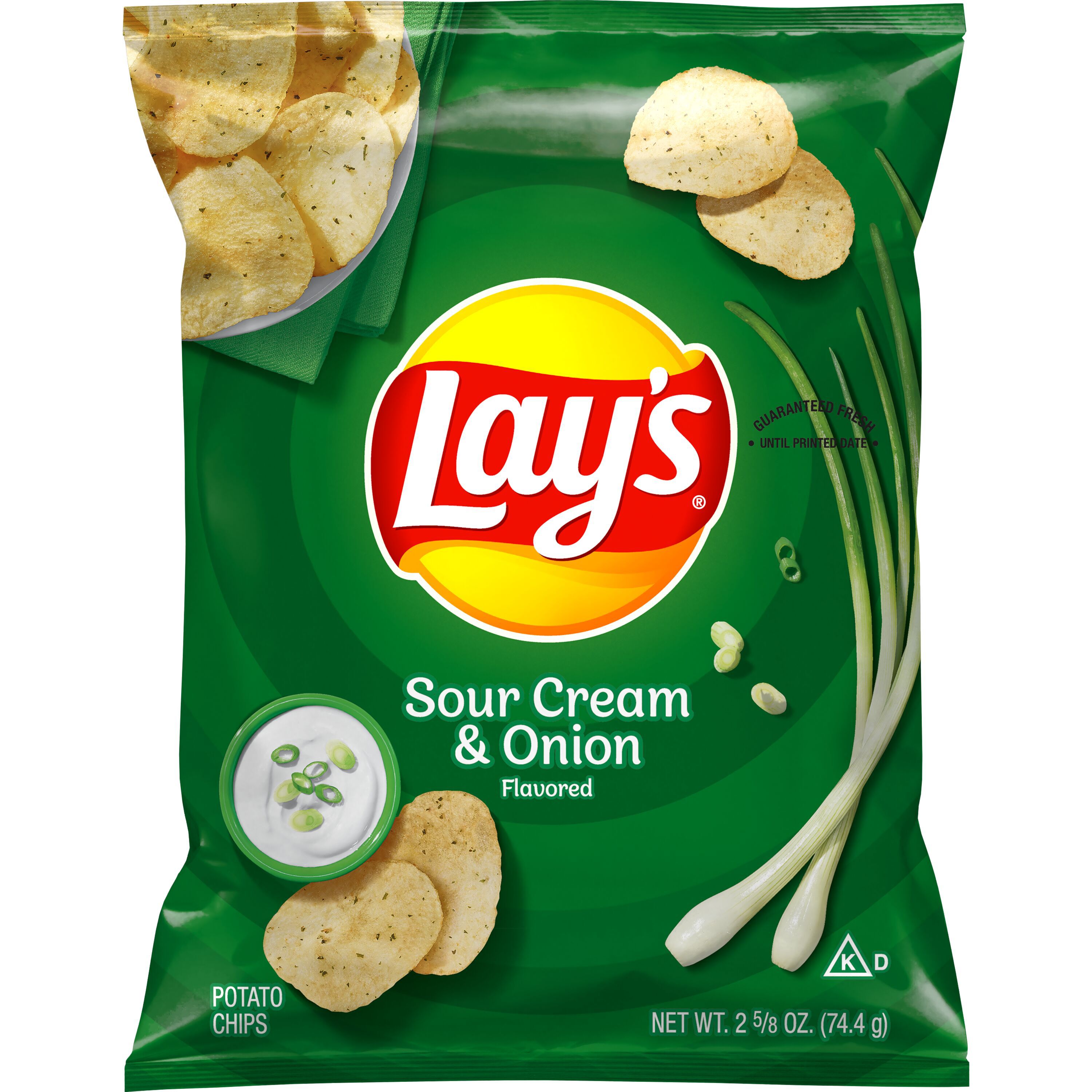 Lay's, Sour Cream & Onion Flavored, Potato Chips - SmartLabel™