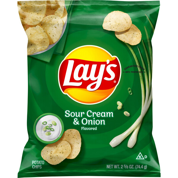 Lay's, Sour Cream & Onion Flavored, Potato Chips - SmartLabel™