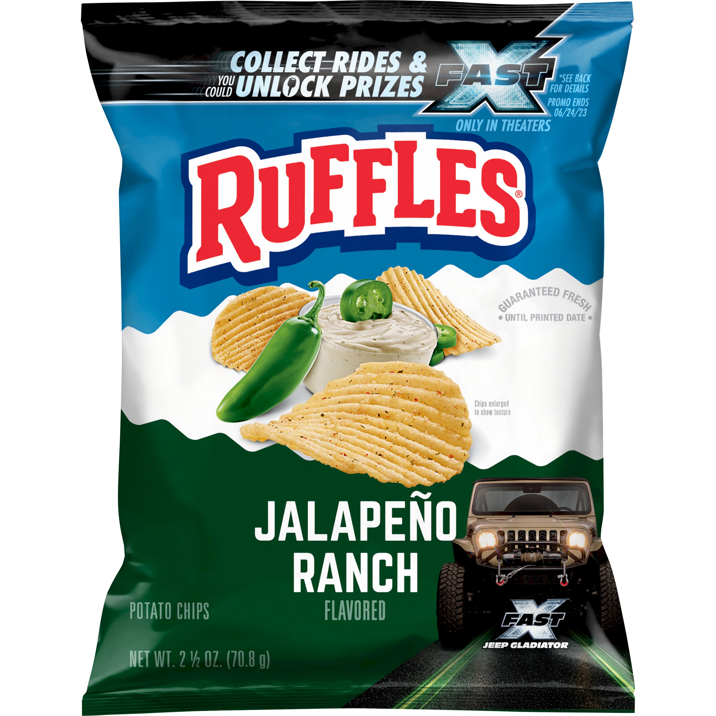 Ruffles, Jalapeno Ranch Flavored, Potato Chips - SmartLabel™