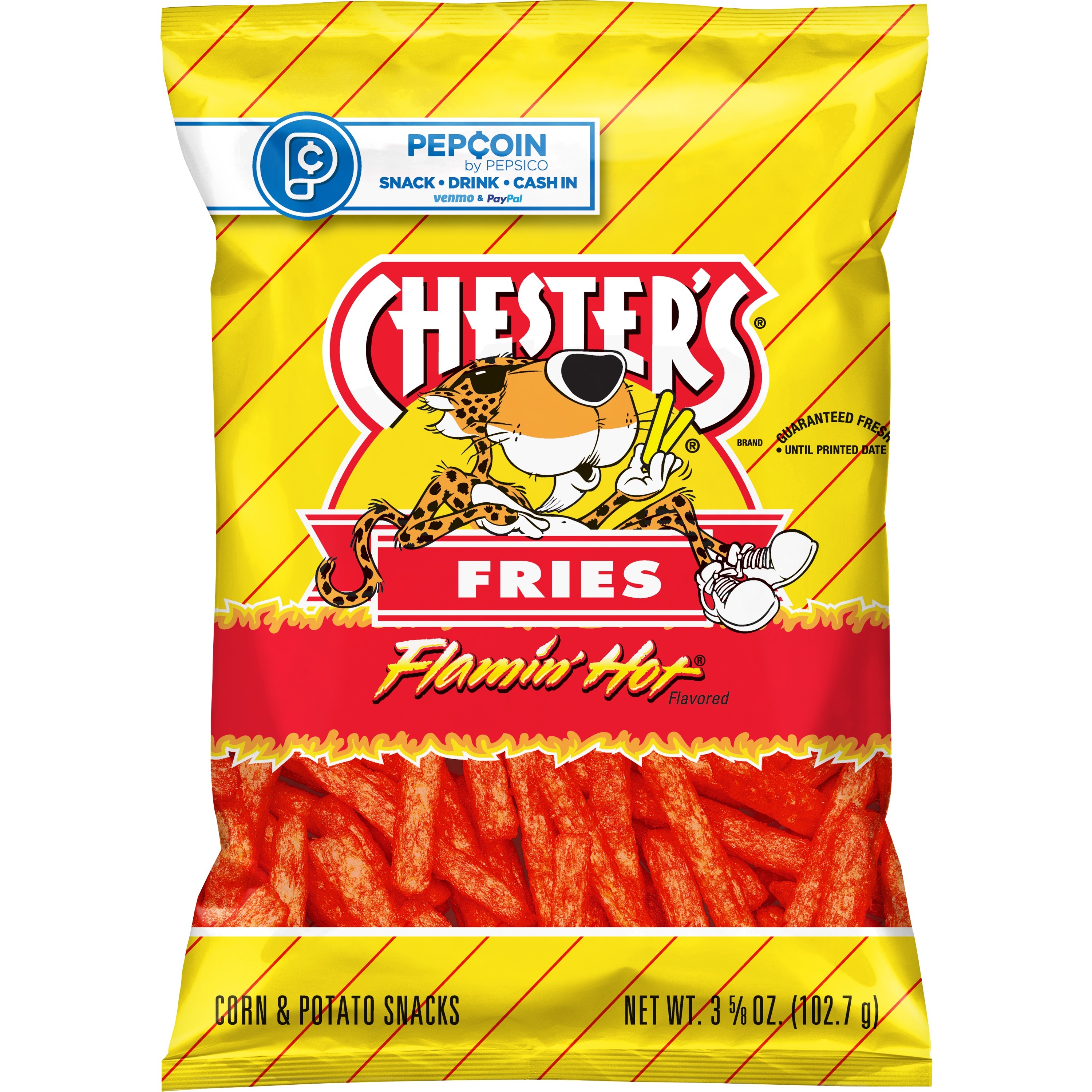 Chester's, Fries, Flamin' Hot Flavored, Corn & Potato Snacks - SmartLabel™