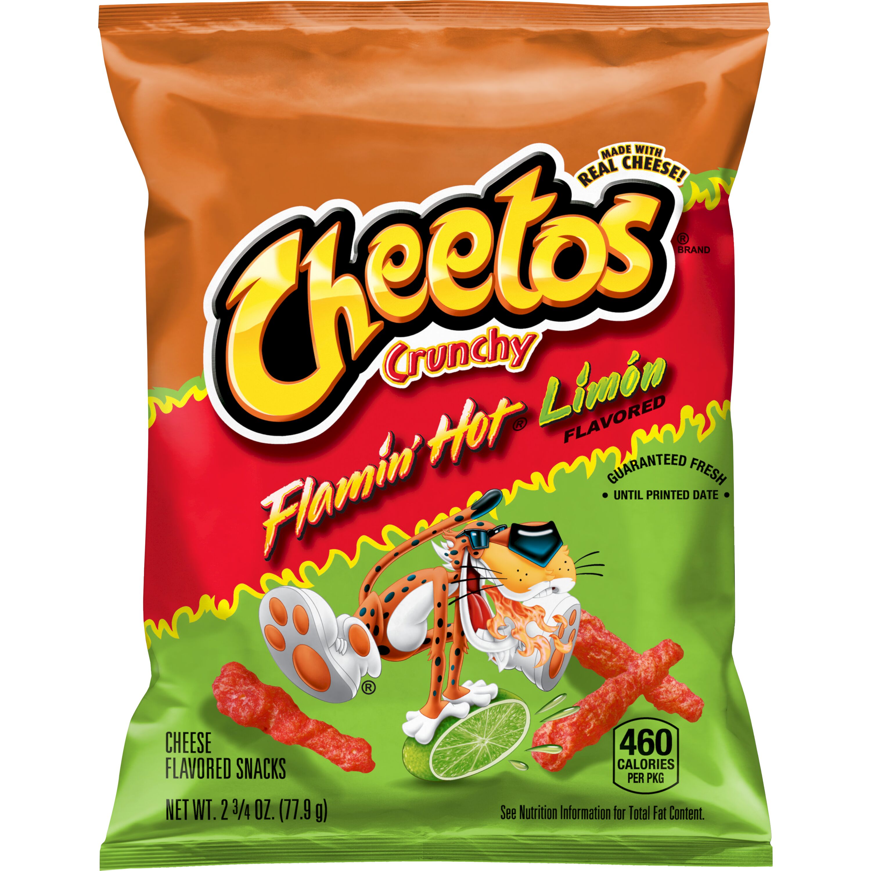 Cheetos, Crunchy, Flamin' Hot Limon Flavored, Cheese Flavored Snacks ...