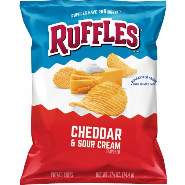 Ruffles, Cheddar & Sour Cream Flavored, Potato Chips - SmartLabel™