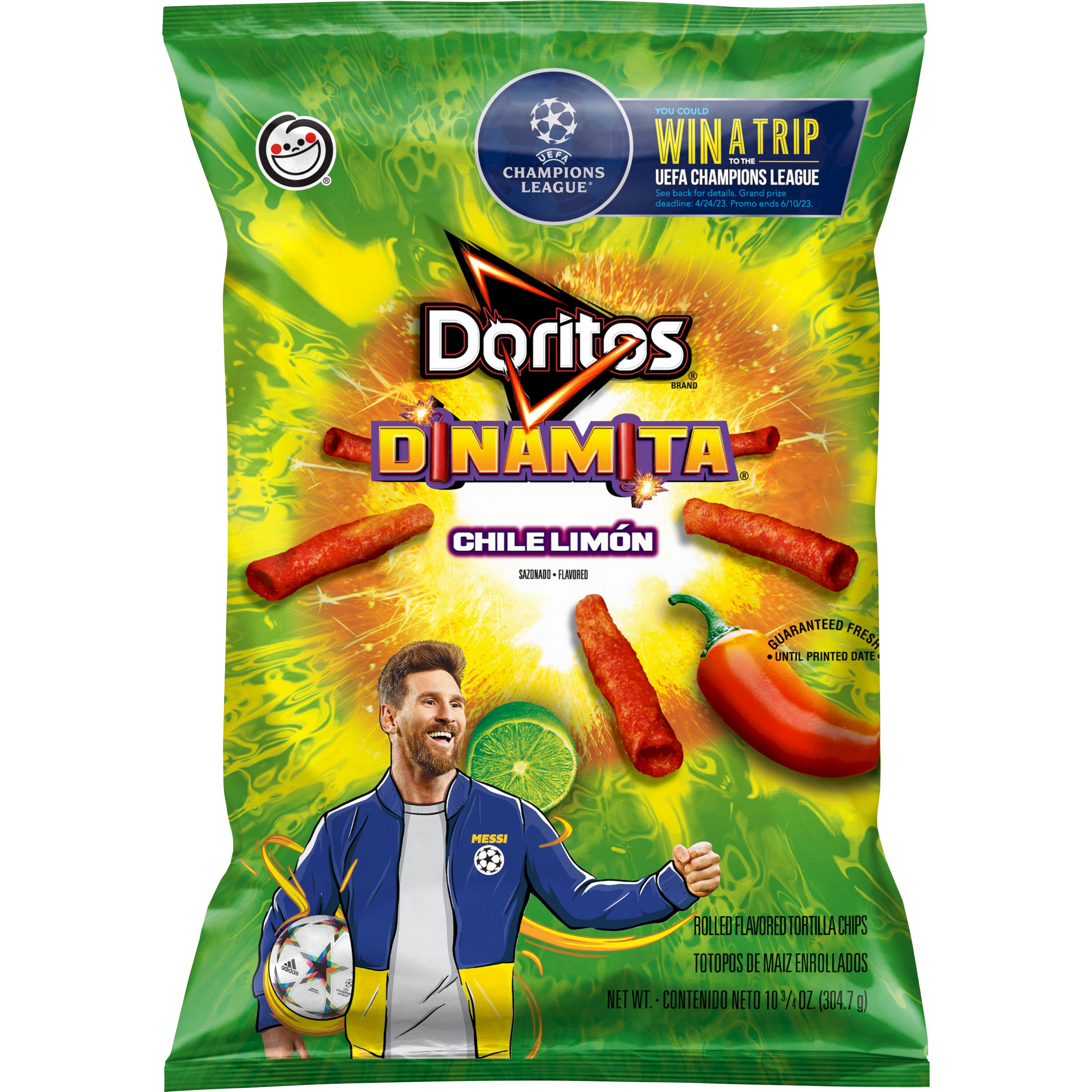 Doritos Dinamita Chile Limon Flavored Rolled Tortilla Chips Smartlabel™ 6755