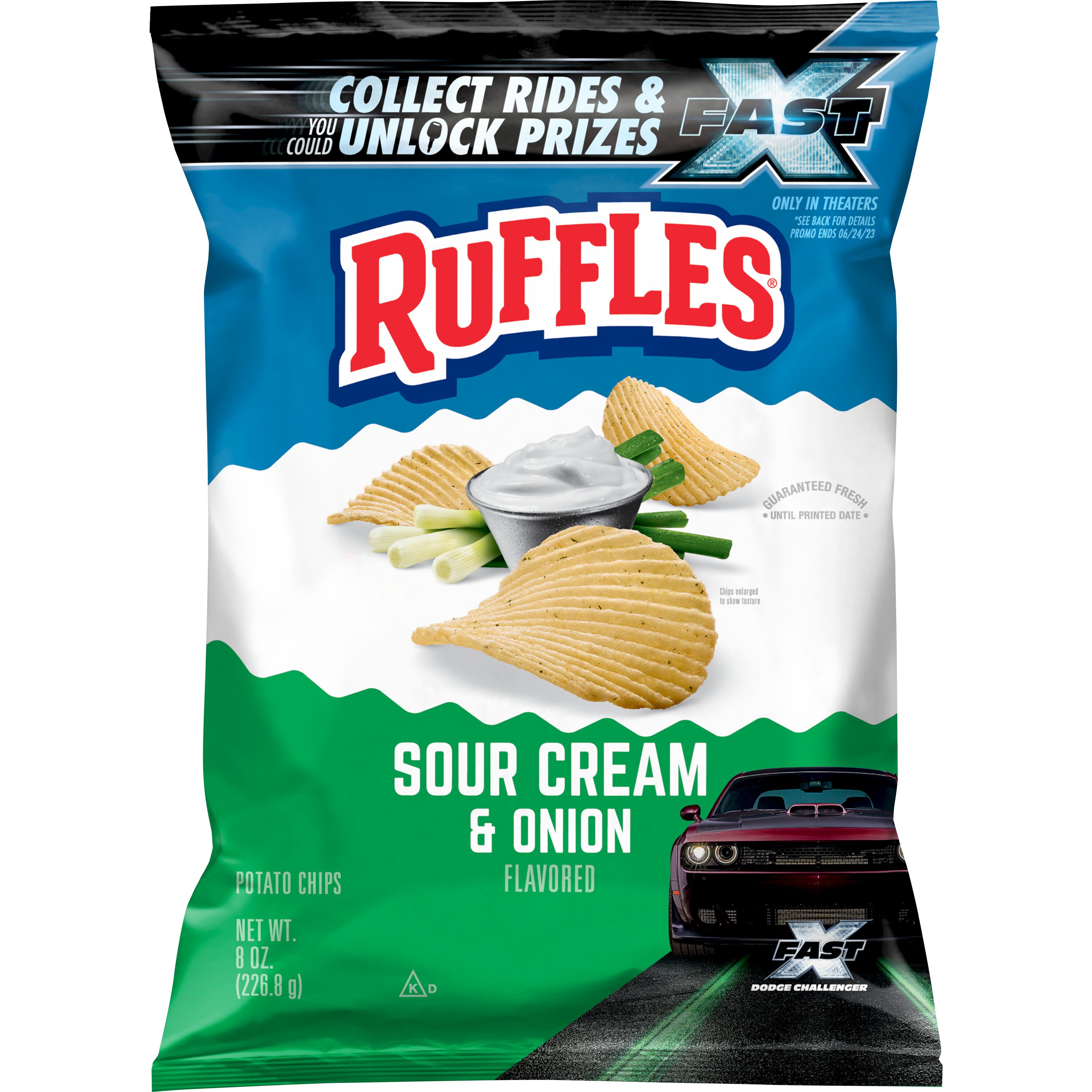 Ruffles, Sour Cream & Onion Flavored, Potato Chips - Smartlabel™