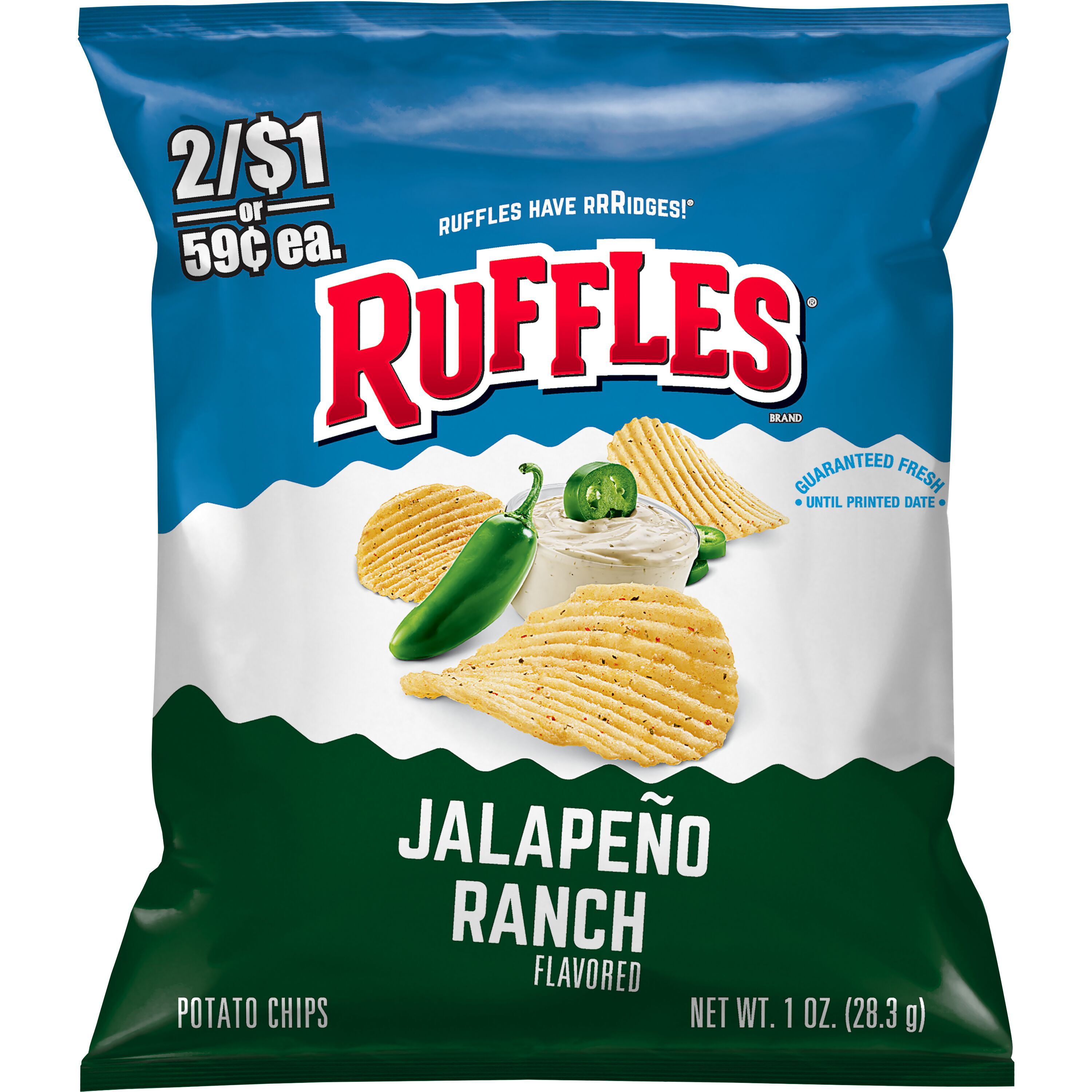 Ruffles, Jalapeno Ranch Flavored, Potato Chips - SmartLabel™