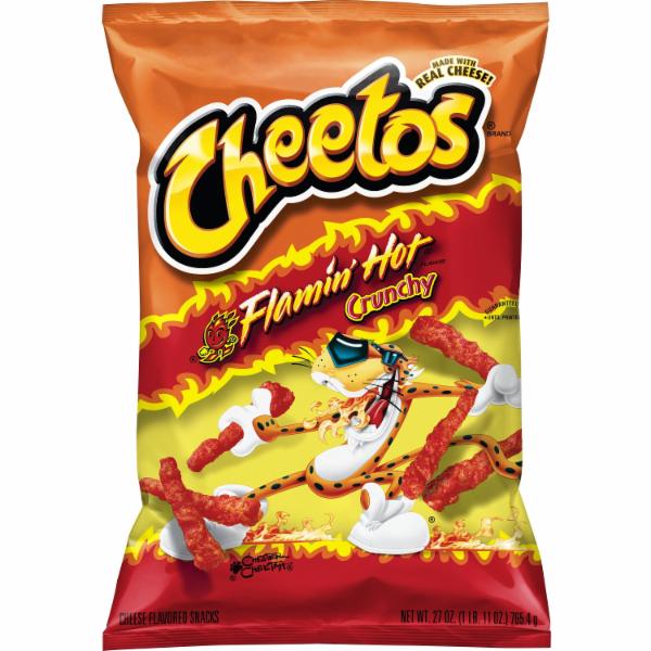 Cheetos Crunchy Flamin Hot Flavor Cheese Flavored Snacks Smartlabel™ 