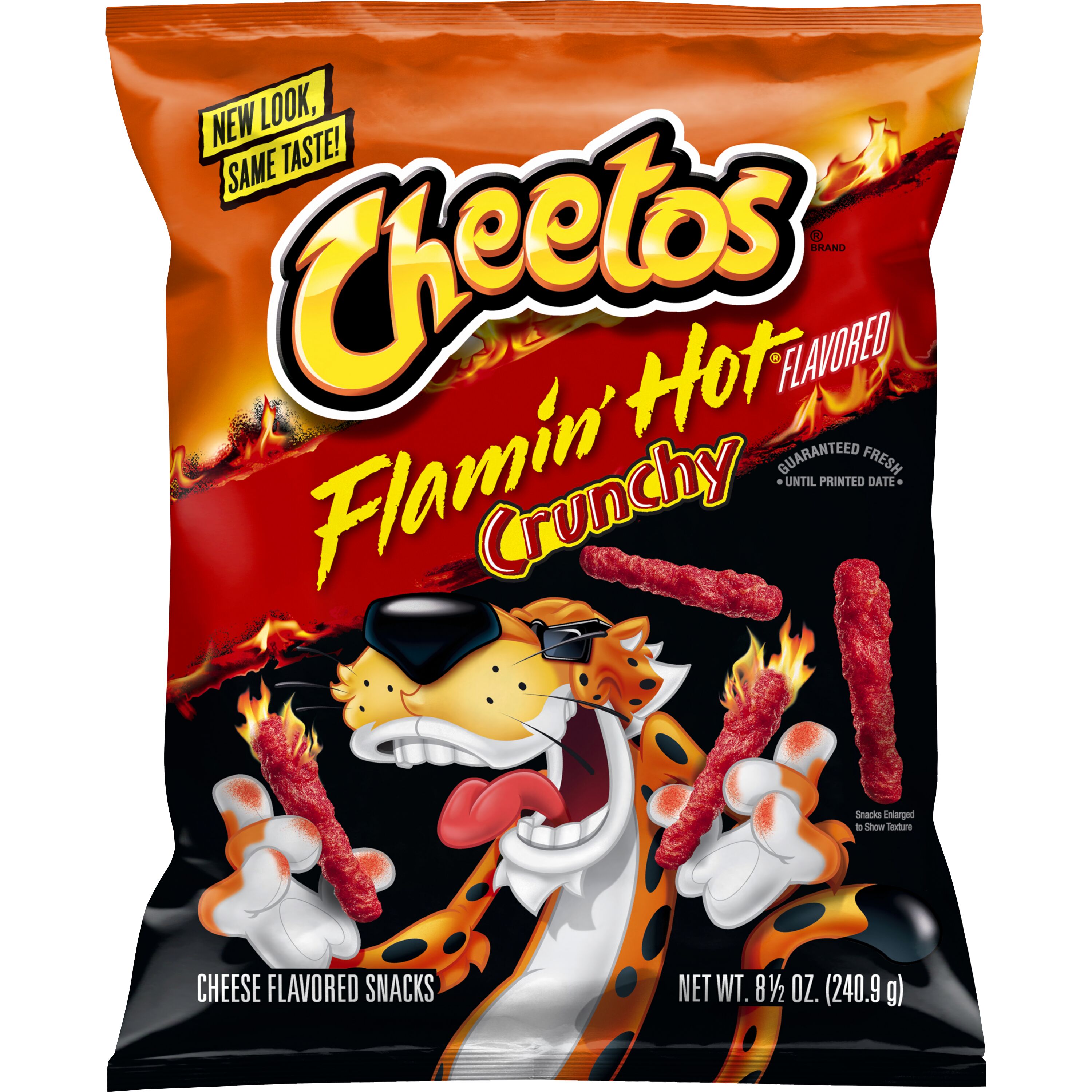 Cheetos, Crunchy, Flamin' Hot Flavored, Cheese Flavored Snacks ...