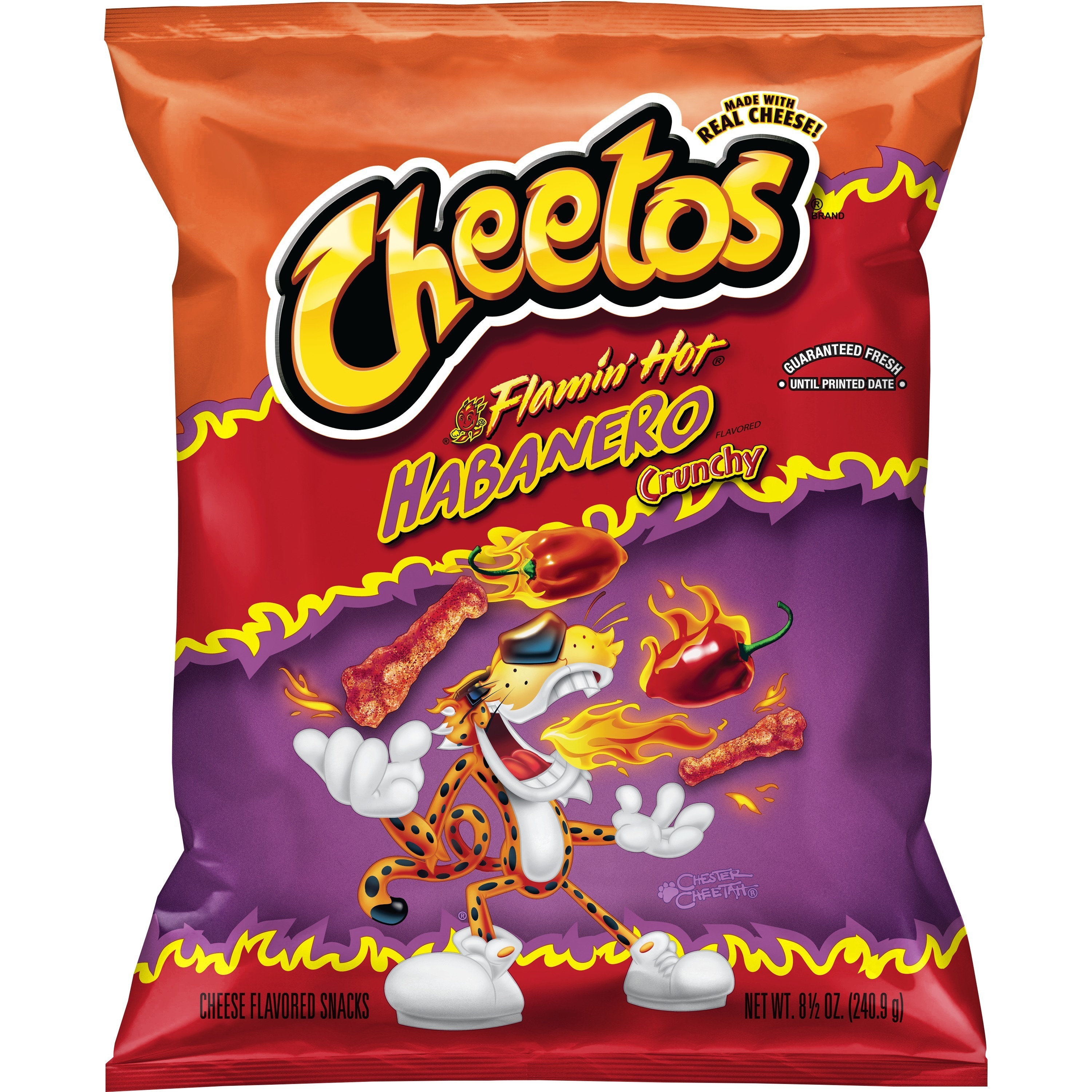 Cheetos Crunchy Flamin Hot Habanero Flavored Cheese Flavored Snacks Smartlabel™ 2630