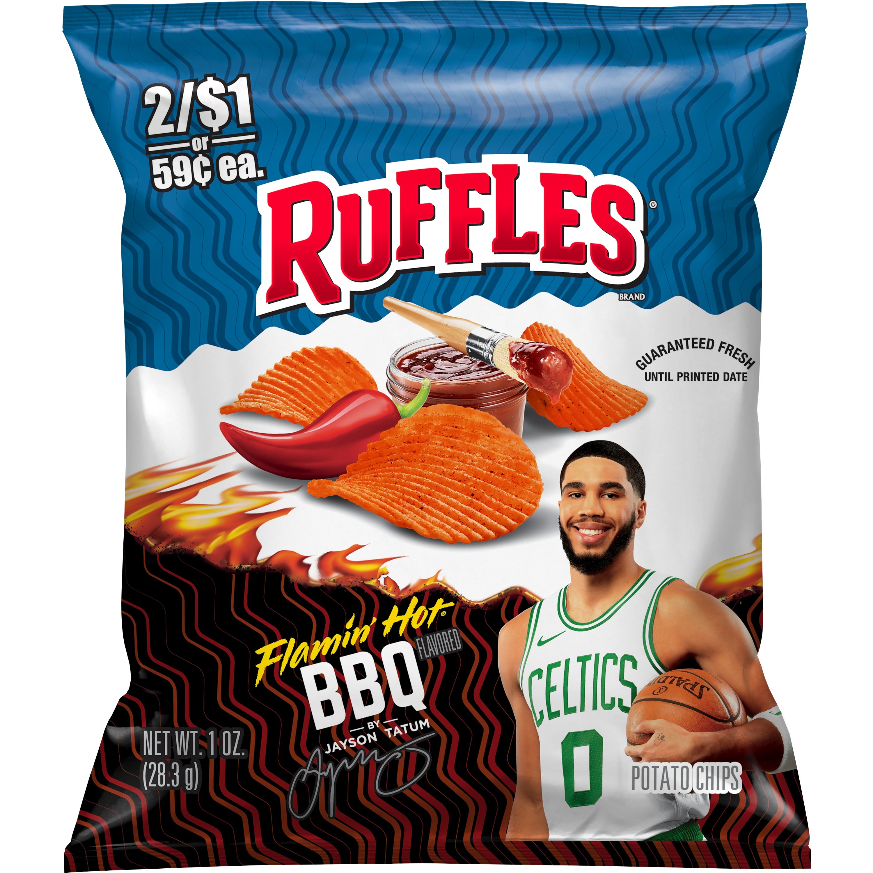 Ruffles, Flamin' Hot BBQ Flavored, Potato Chips - SmartLabel™