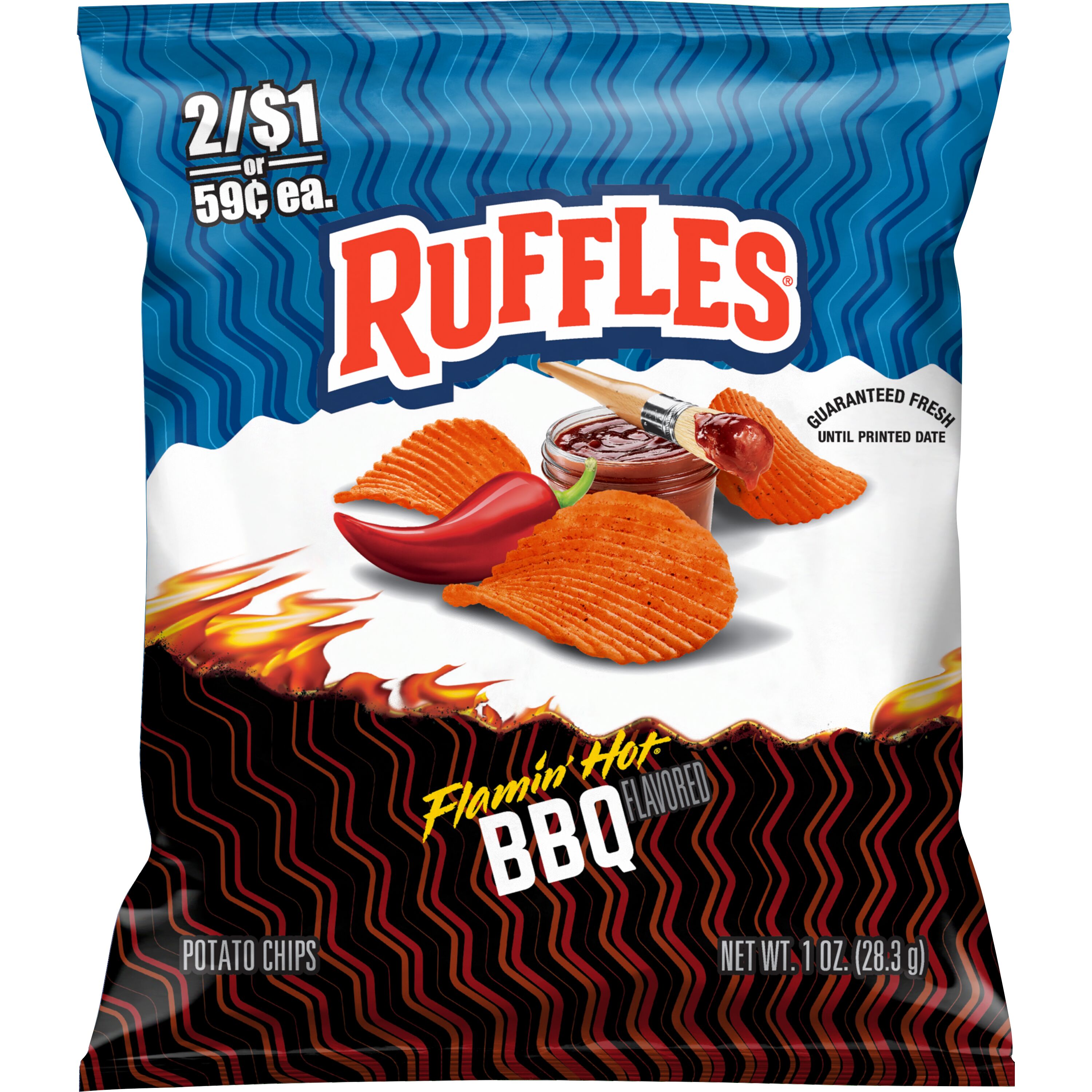 Ruffles, Flamin' Hot BBQ Flavored, Potato Chips - SmartLabel™