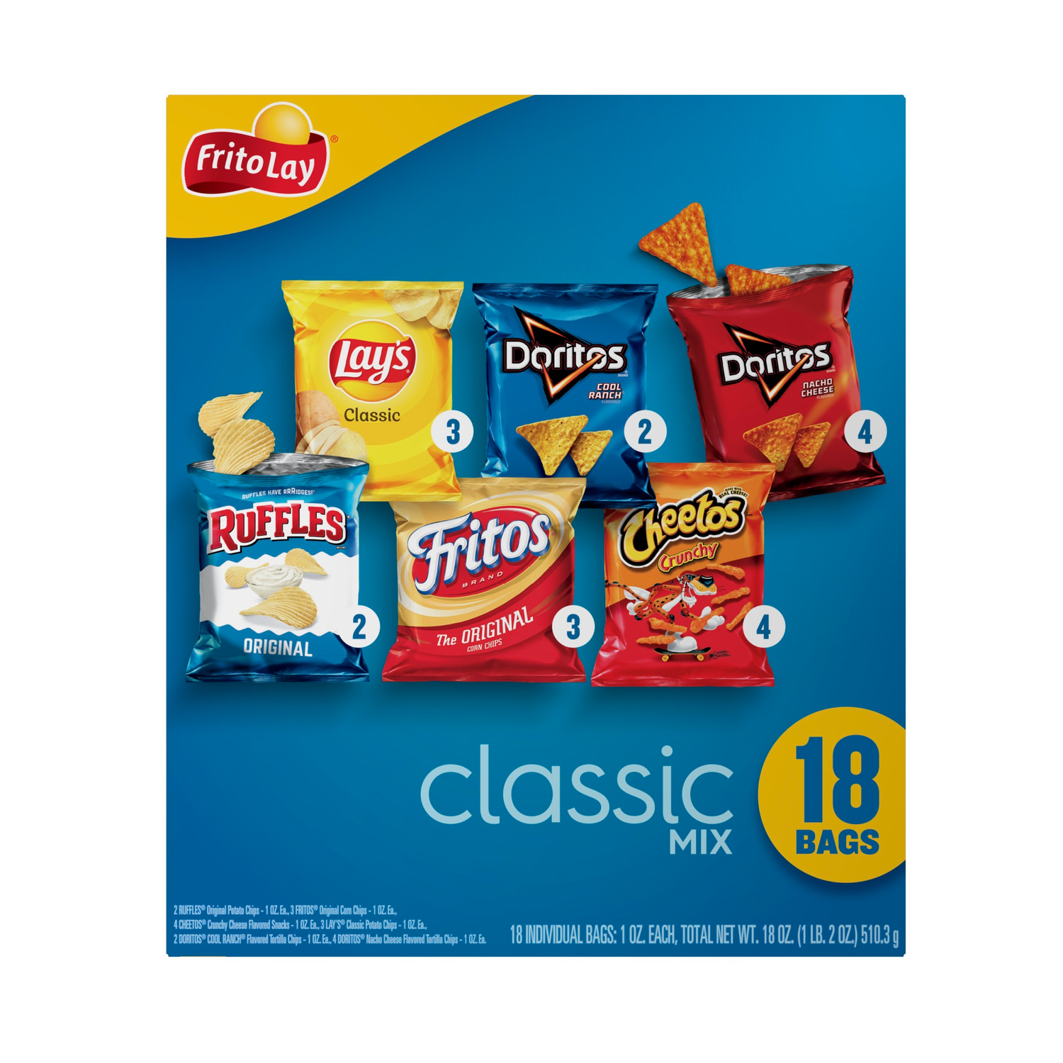 Frito-Lay, Classic Mix, Variety Pack - SmartLabel™