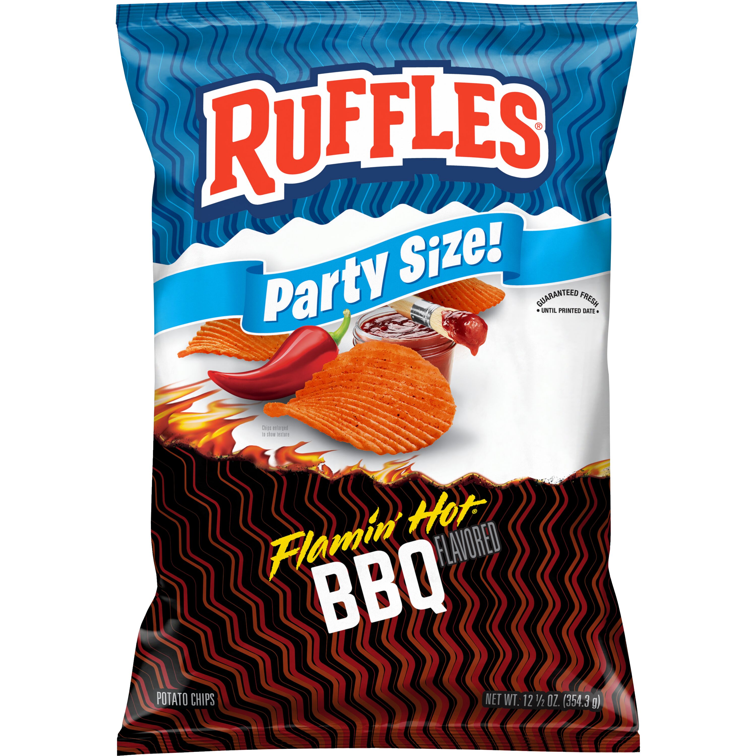 Ruffles, Party Size, Flamin' Hot BBQ Flavored, Potato Chips - SmartLabel™