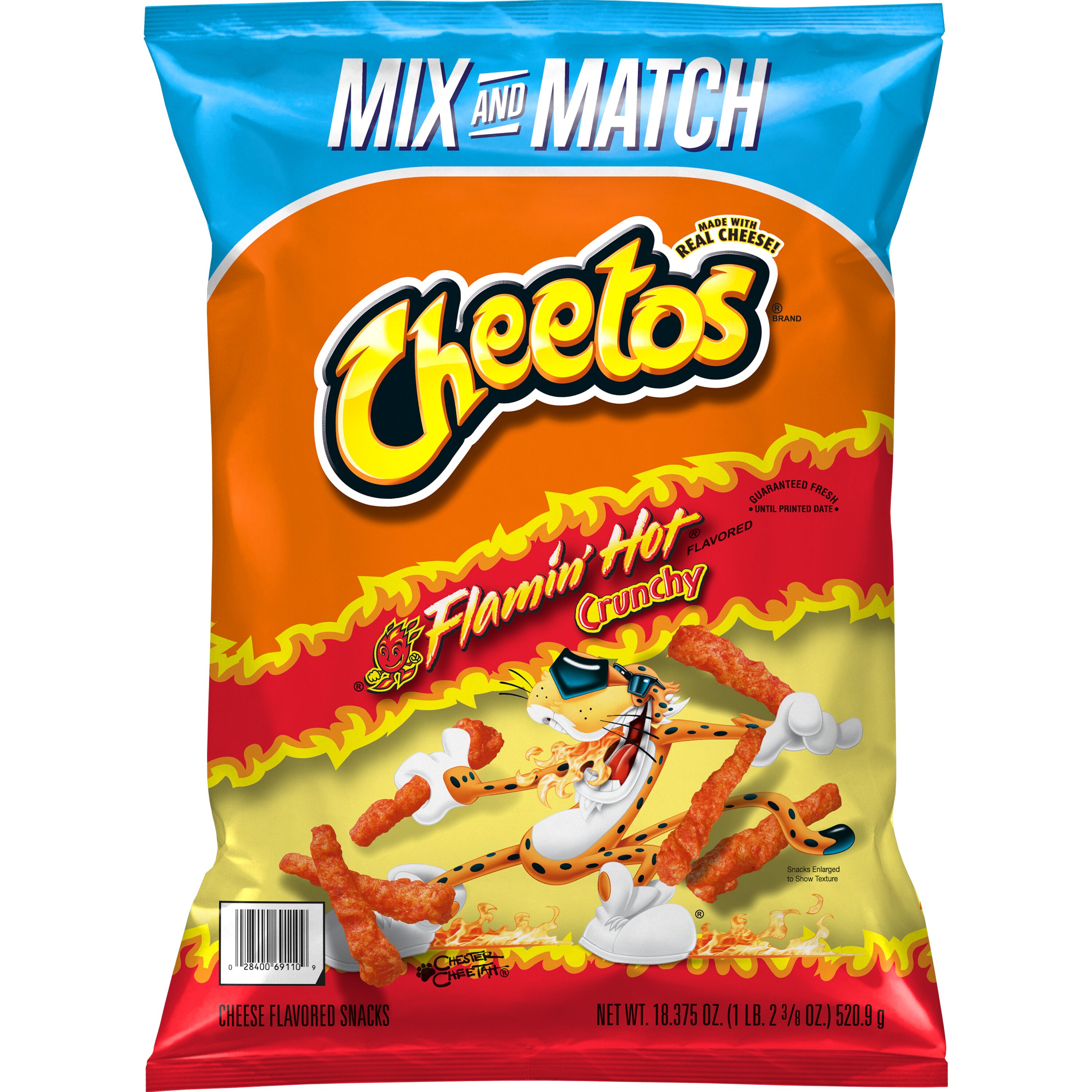 Cheetos Crunchy Flamin Hot Flavored Cheese Flavored Snacks