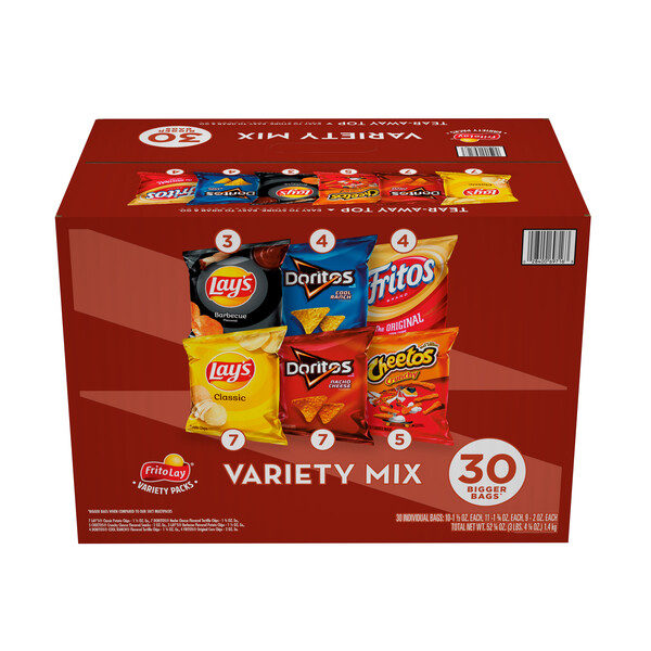 Frito Lay 30 Count Classic Variety Mix Smartlabel™