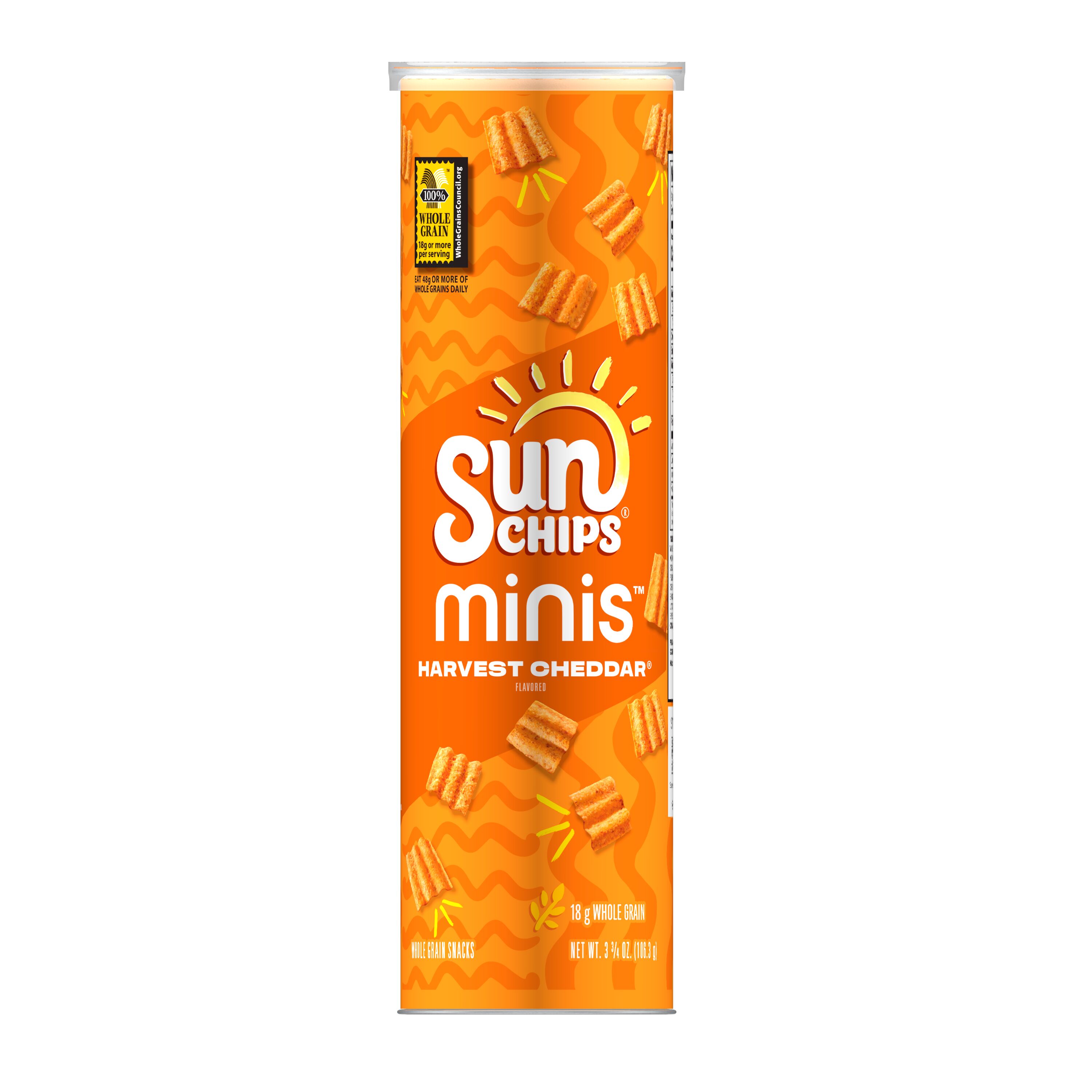 SunChips, Minis, Harvest Cheddar Flavored, Whole Grain Snacks - SmartLabel™