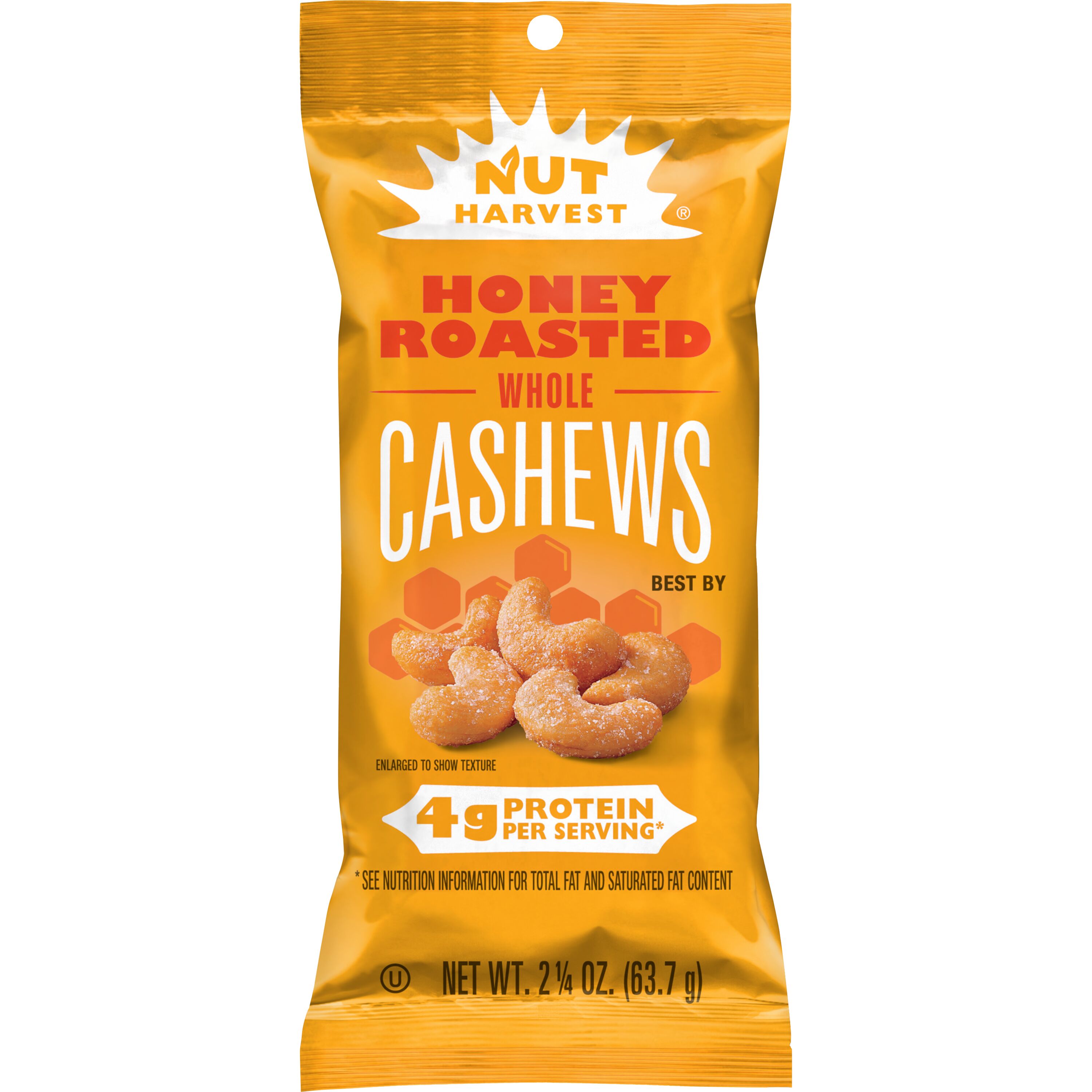 Nut Harvest, Honey Roasted, Whole Cashews - SmartLabel™