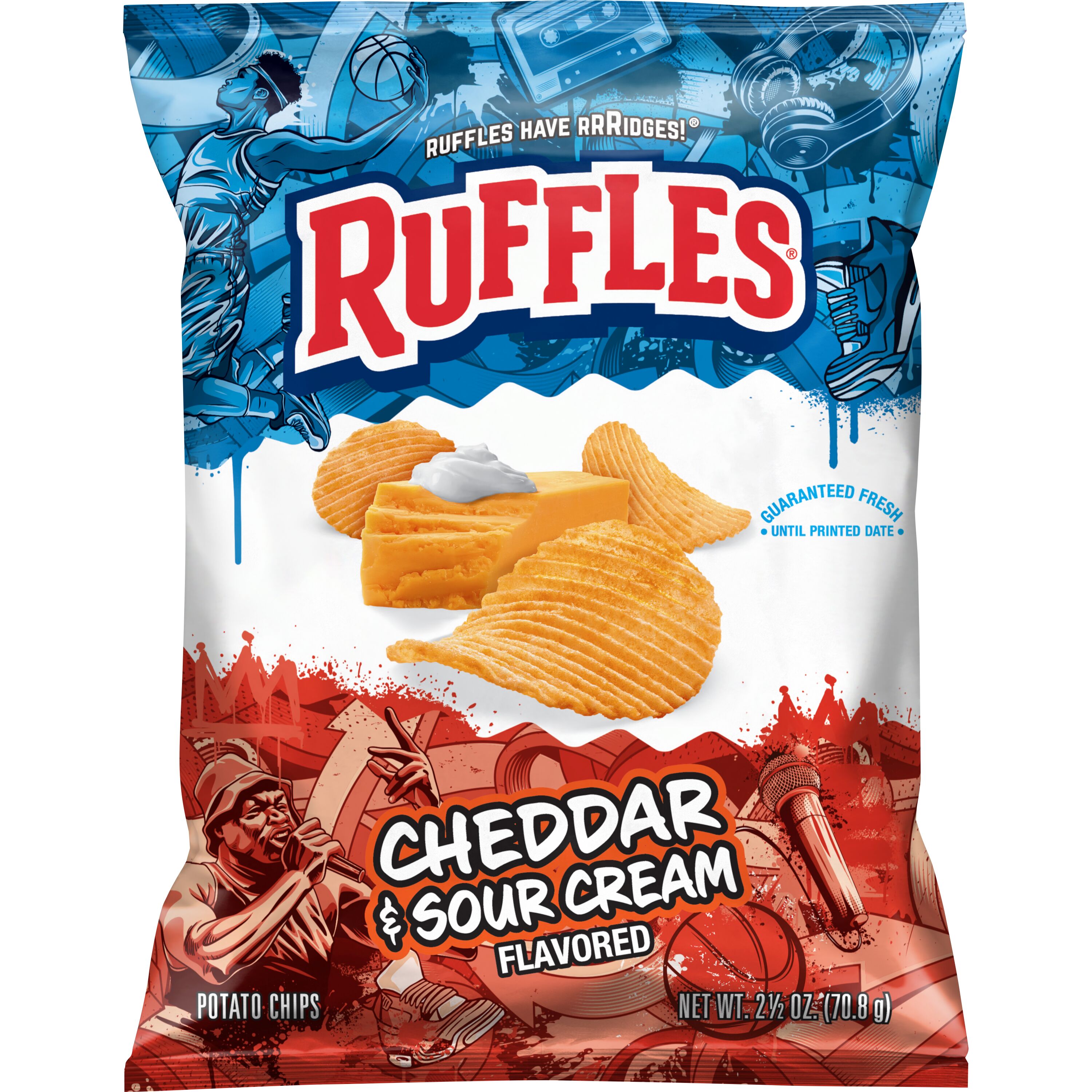 Ruffles, Cheddar & Sour Cream Flavored, Potato Chips - SmartLabel™