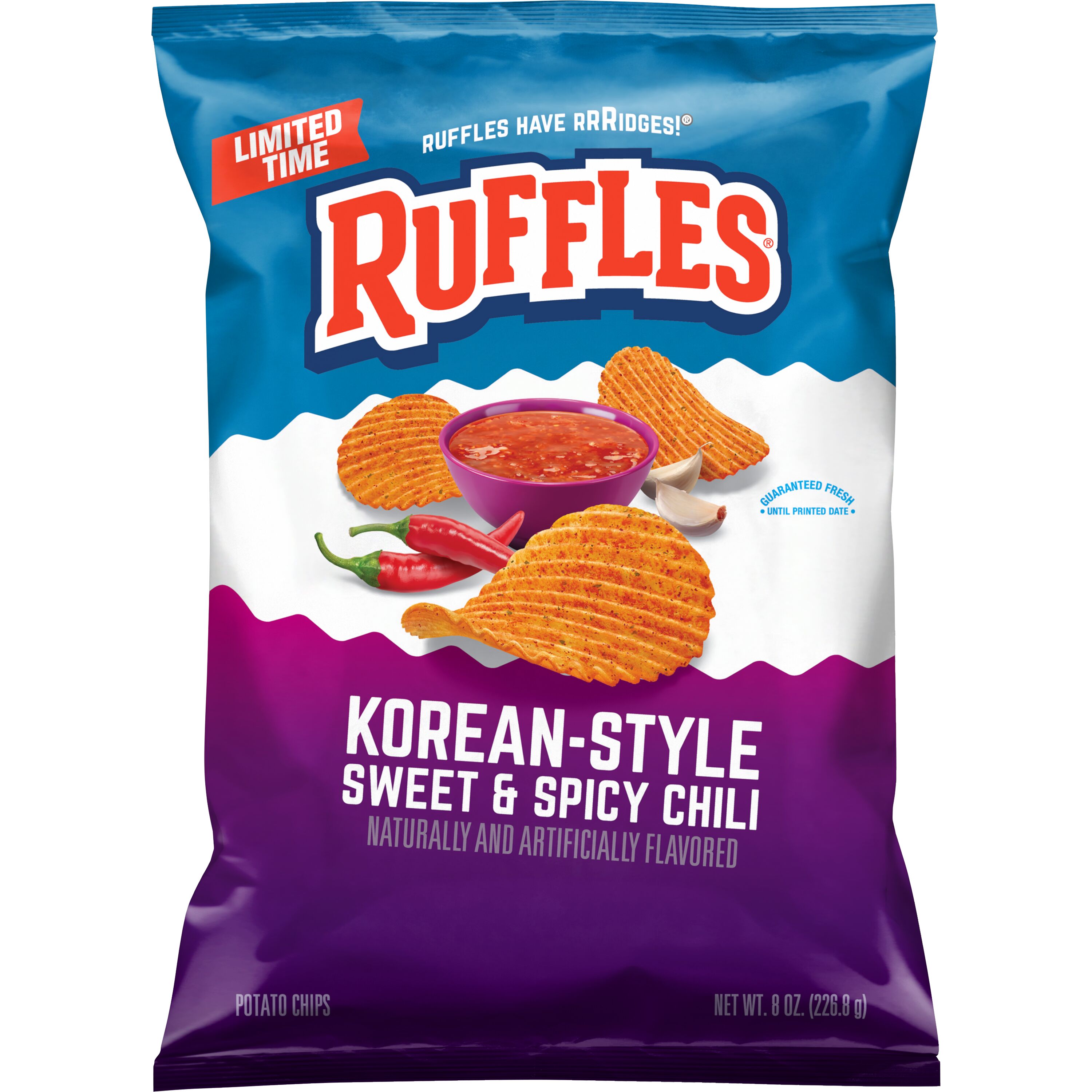 Ruffles, Korean-Style Sweet & Spicy Chili Naturally And Artificially ...