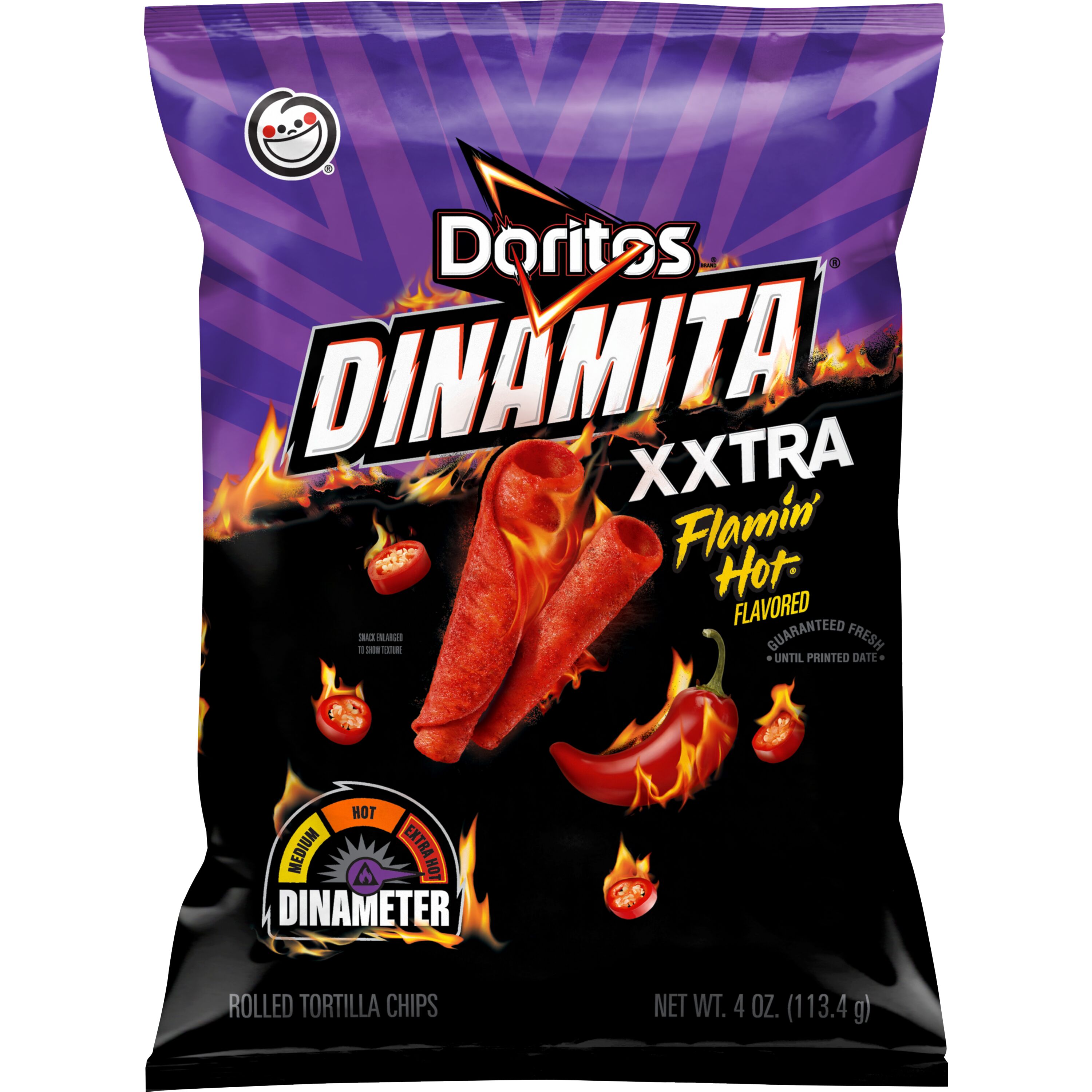 Doritos, Dinamita, Xxtra Flamin' Hot Flavored, Rolled Tortilla Chips ...