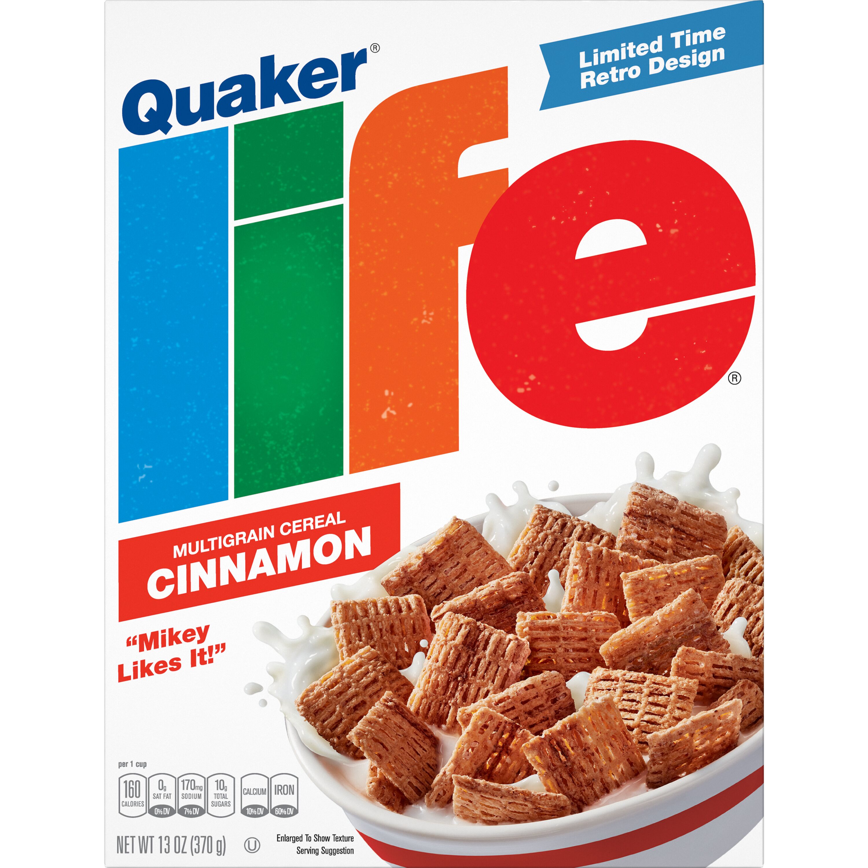 Quaker, Life, Cinnamon, Multigrain Cereal - SmartLabel™