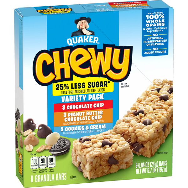 Quaker, Chewy, Granola Bar Variety Pack - SmartLabel™