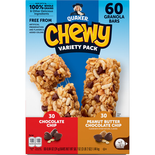 Quaker Chewy Granola Bar Variety Pack Smartlabel