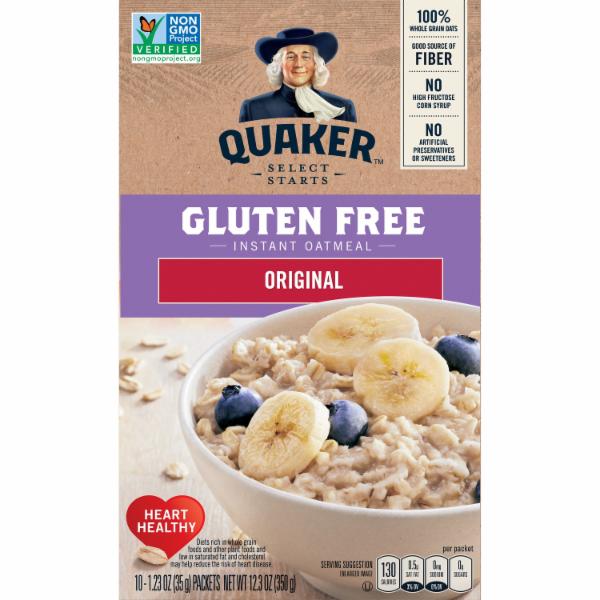 Quaker, Select Starts, Original, Gluten Free Instant Oatmeal - SmartLabel™