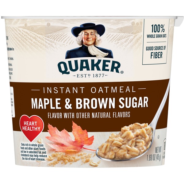 Quaker, Maple & Brown Sugar Flavor, Instant Oatmeal - SmartLabel™